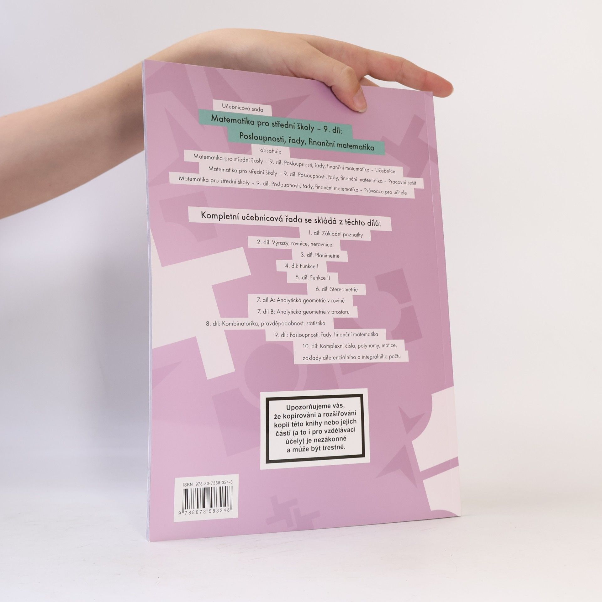 Magda Králová Matematika pro střední školy. 9. díl, pracovní sešit