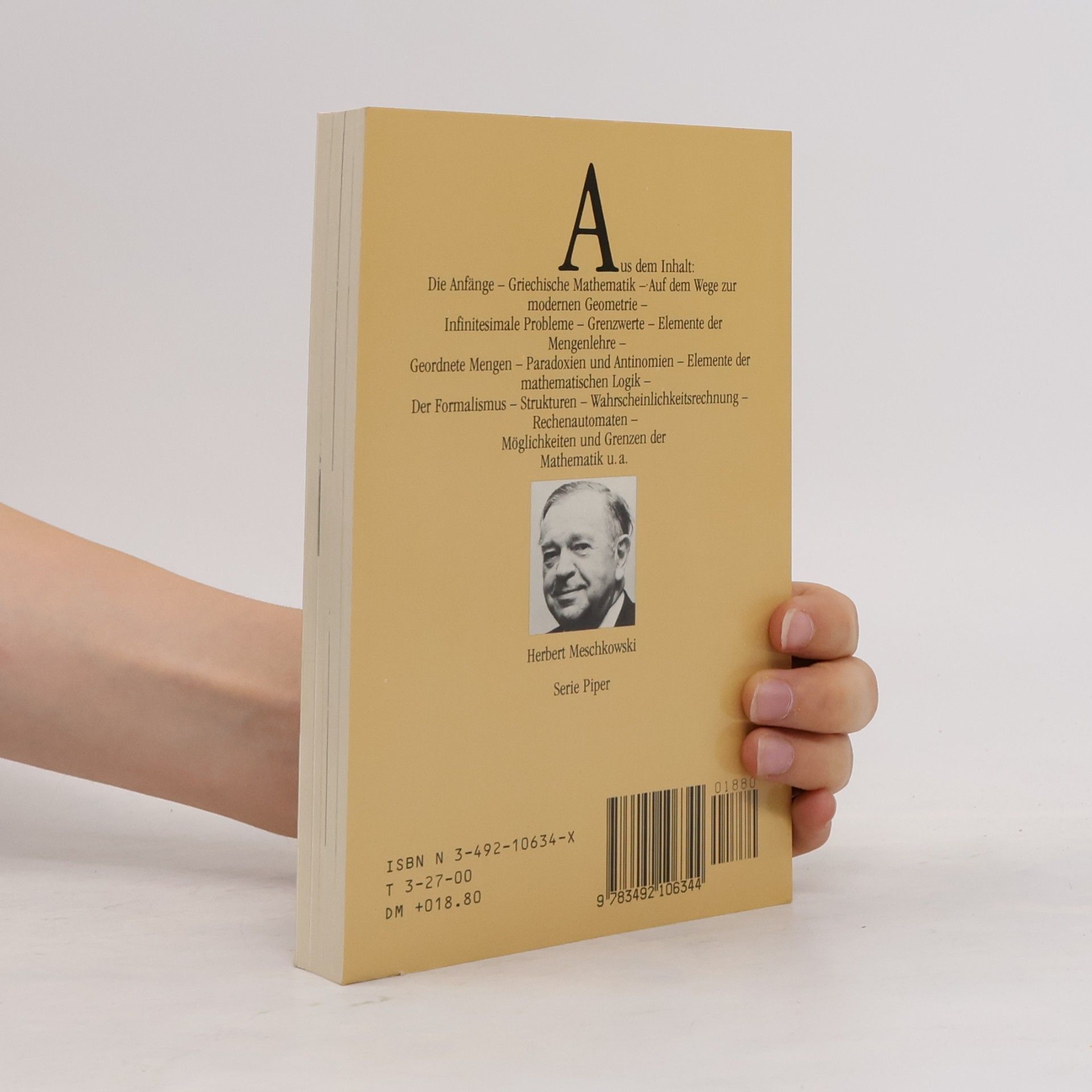 Herbert Meschkowski Mathematik verständlich dargestellt