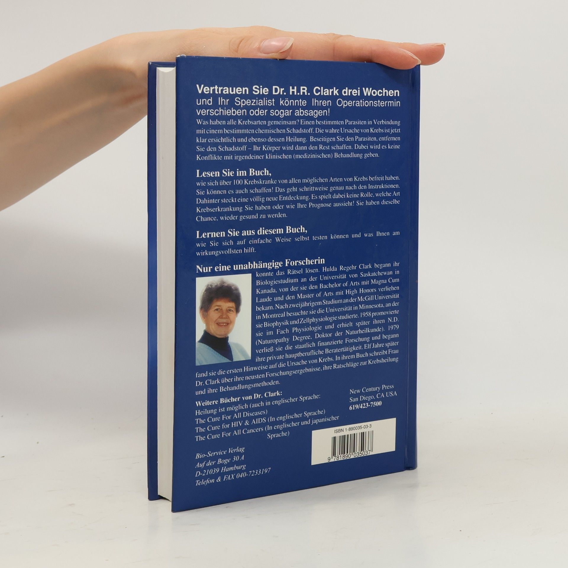 Hulda Regehr Clark Heilverfahren aller Krebsarten