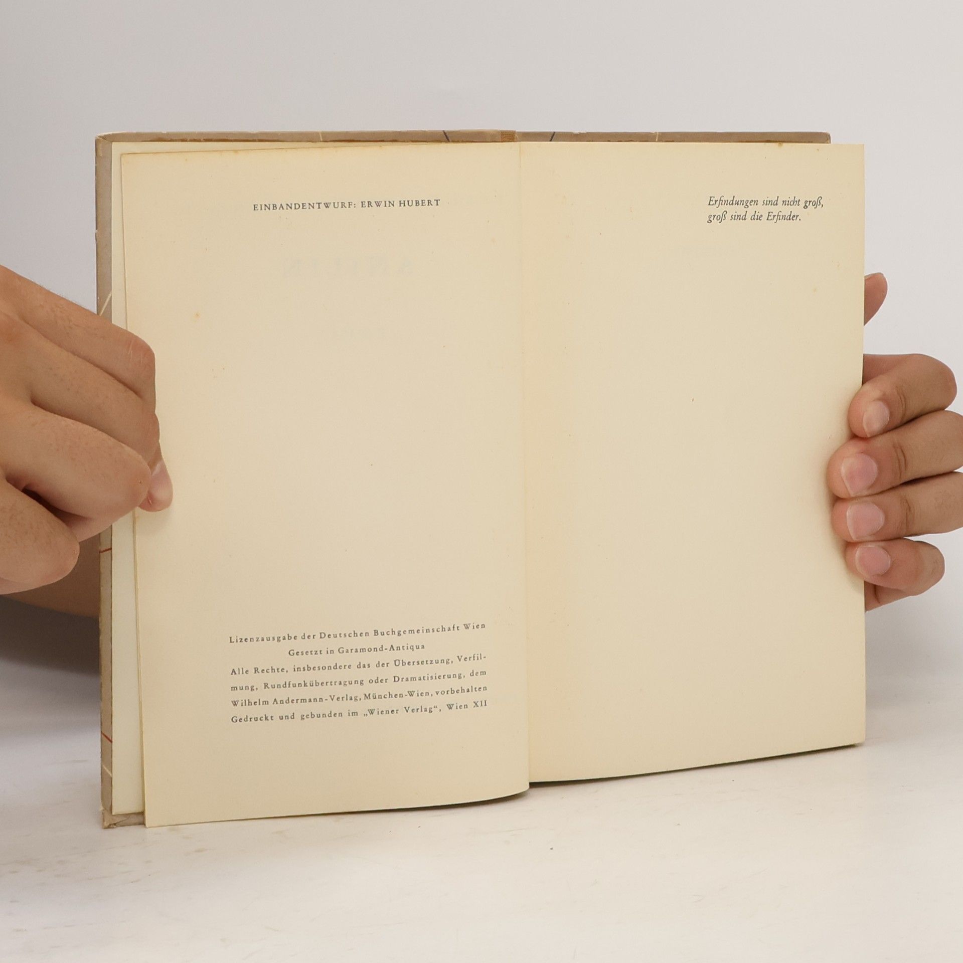 Karl Aloys Schenzinger Anilin
