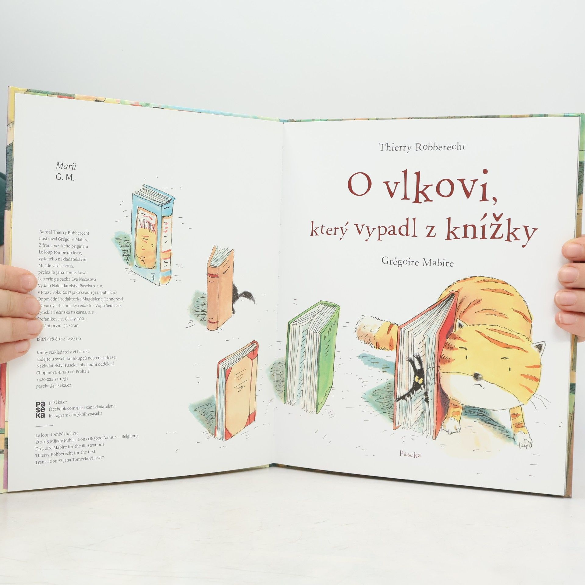 Thierry Robberecht O vlkovi, který vypadl z knížky