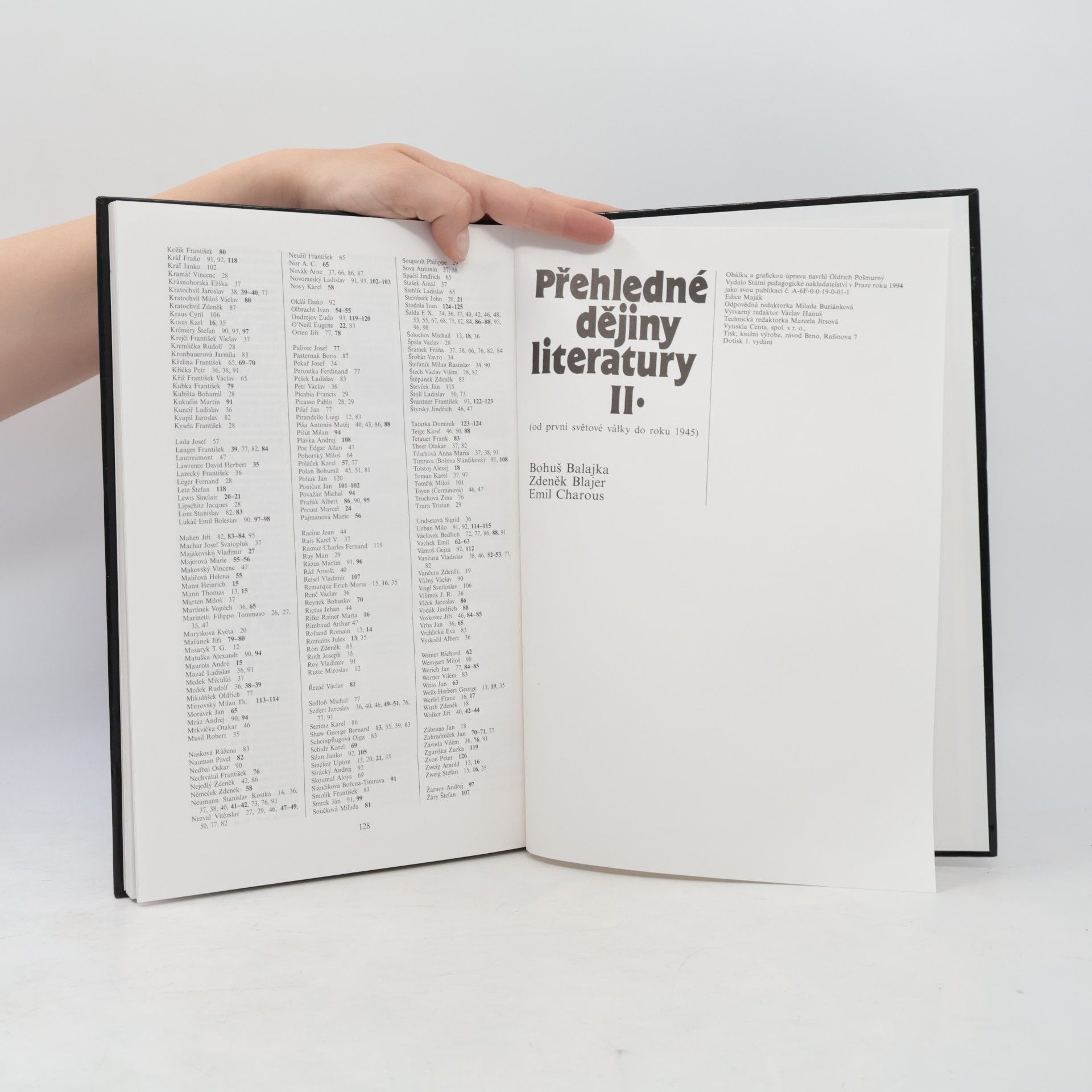 Bohumil Balajka Přehledné dějiny literatury II.