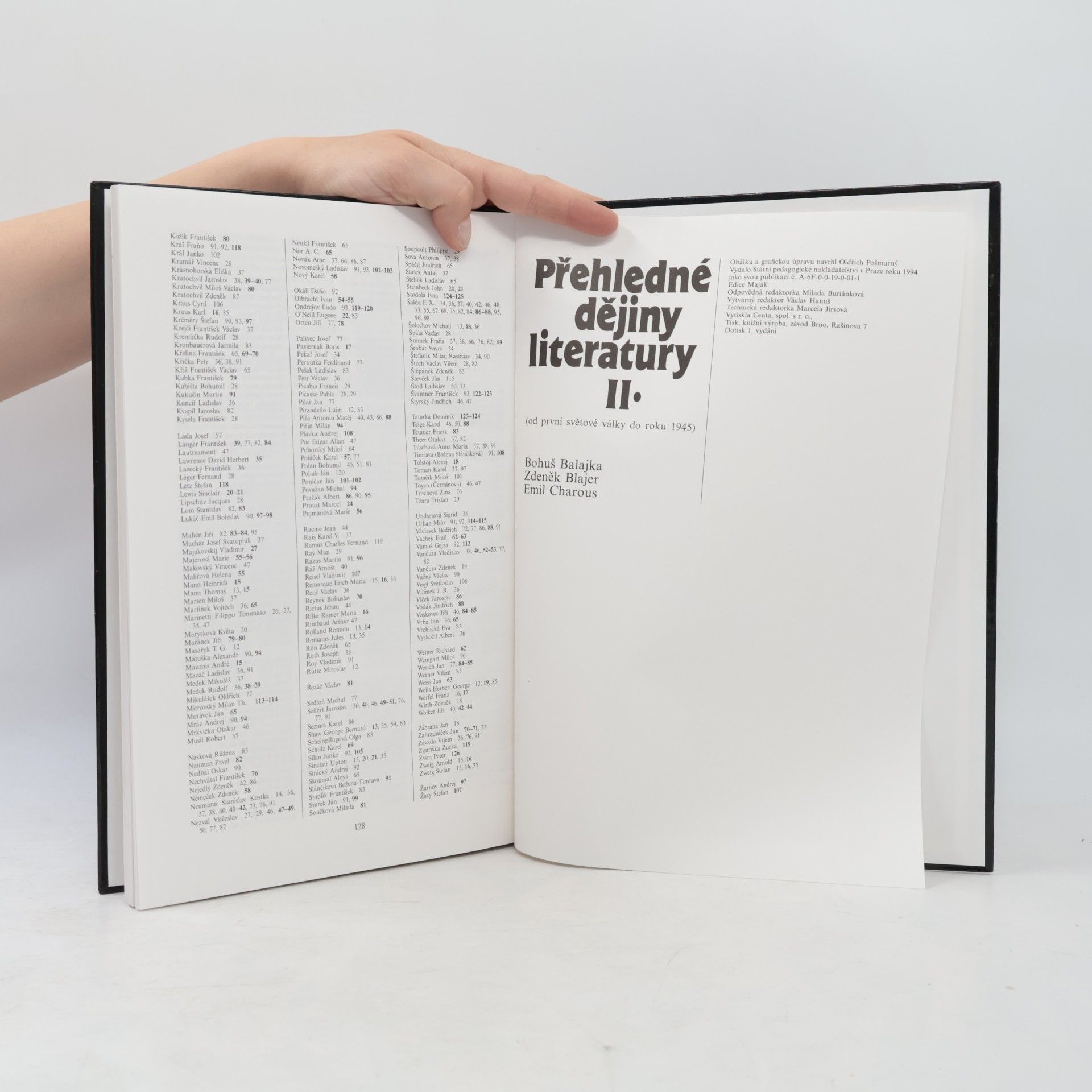 Bohumil Balajka Přehledné dějiny literatury II.