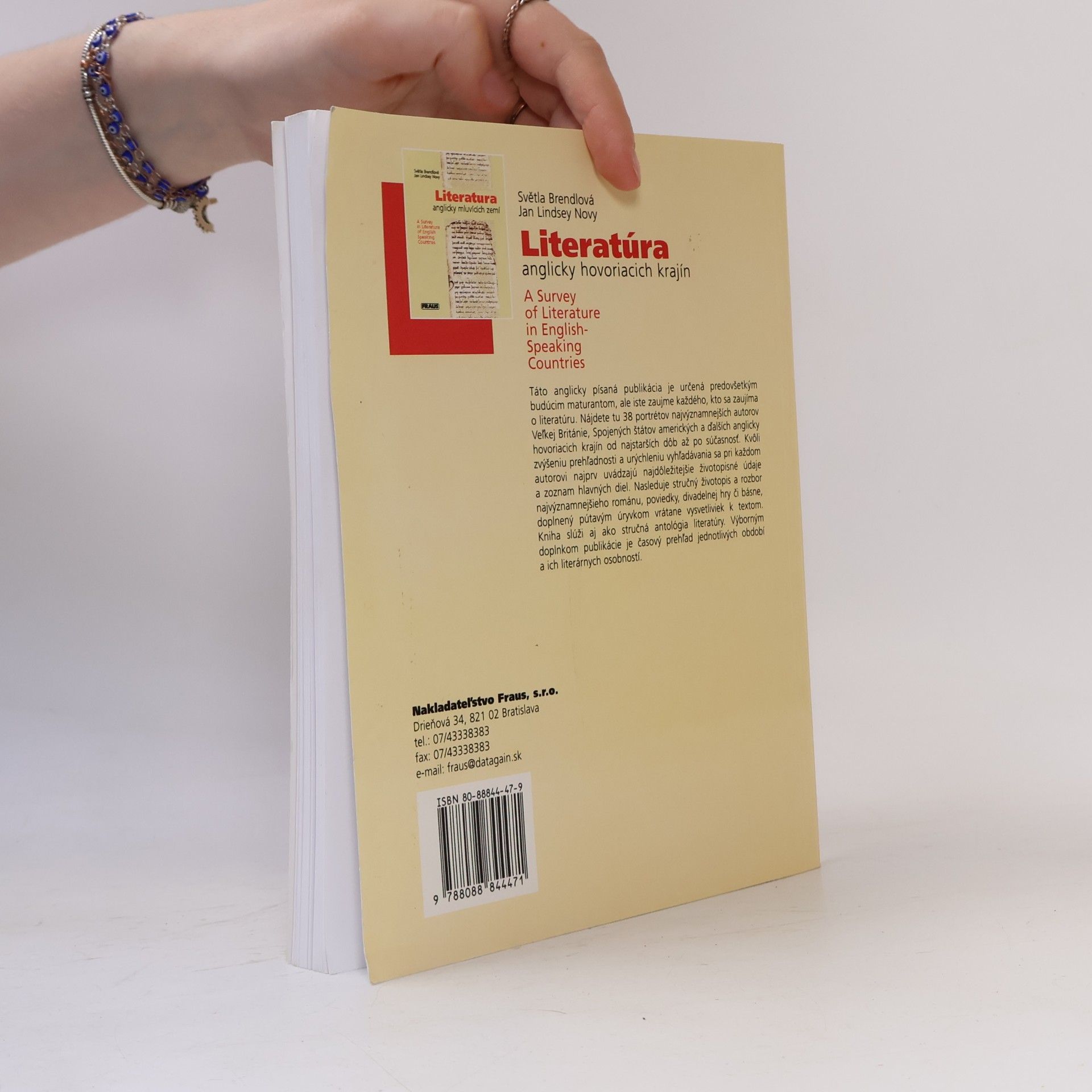 Světla Brendlová Literatúra anglicky hovoriacich krajín
