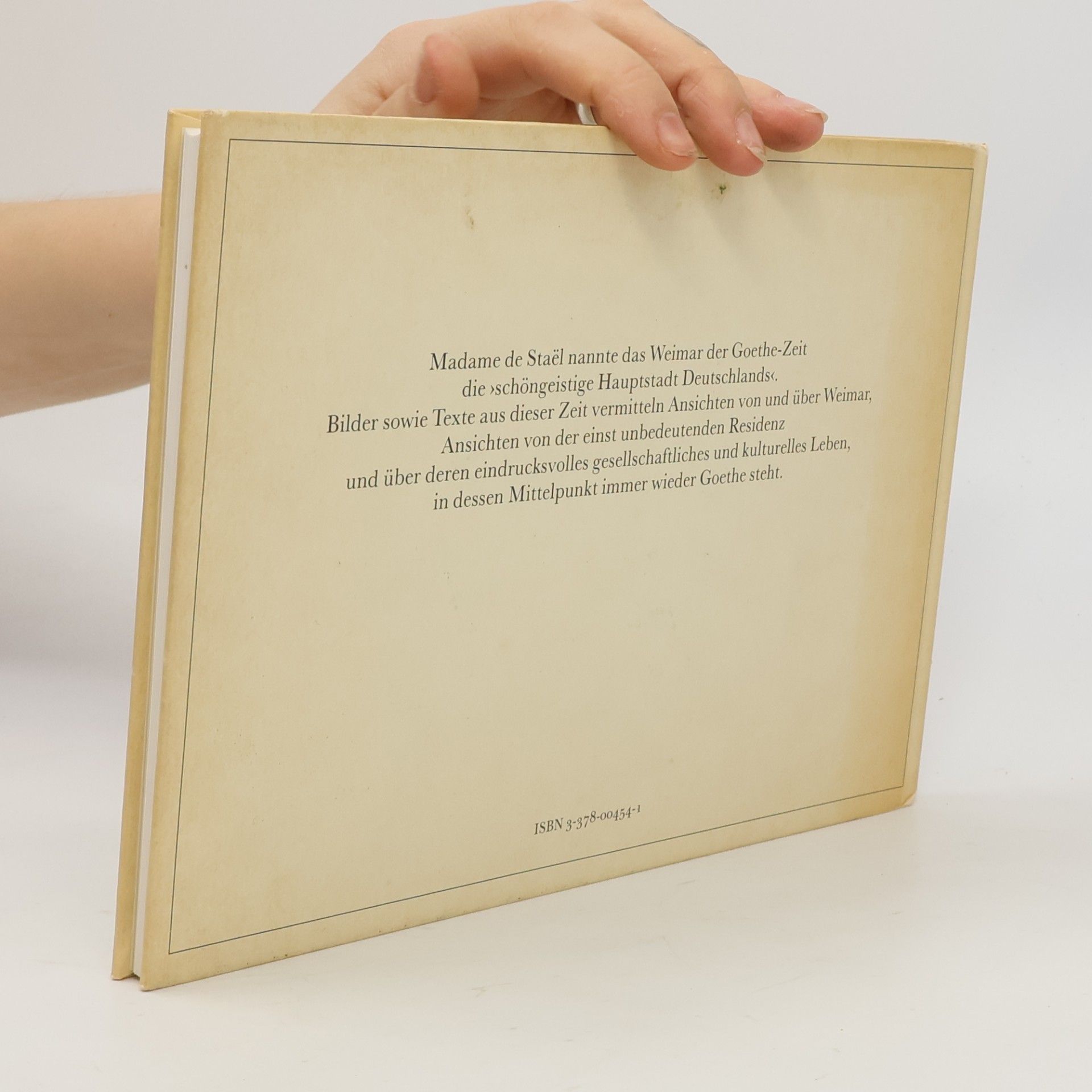 Wolfgang Schneider-Fresenius Romantische Ansichten von Weimar