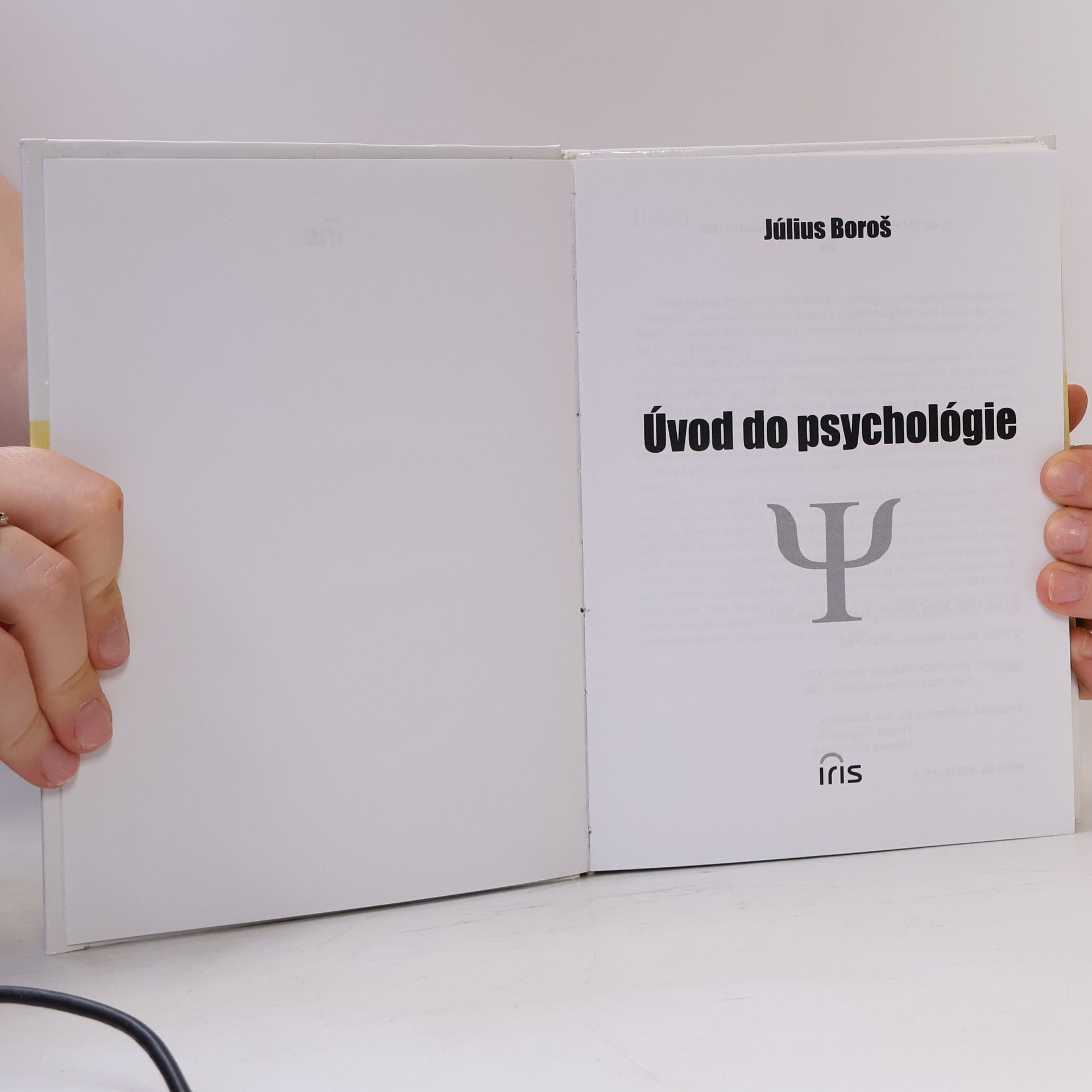 Július Boroš Úvod do psychologie