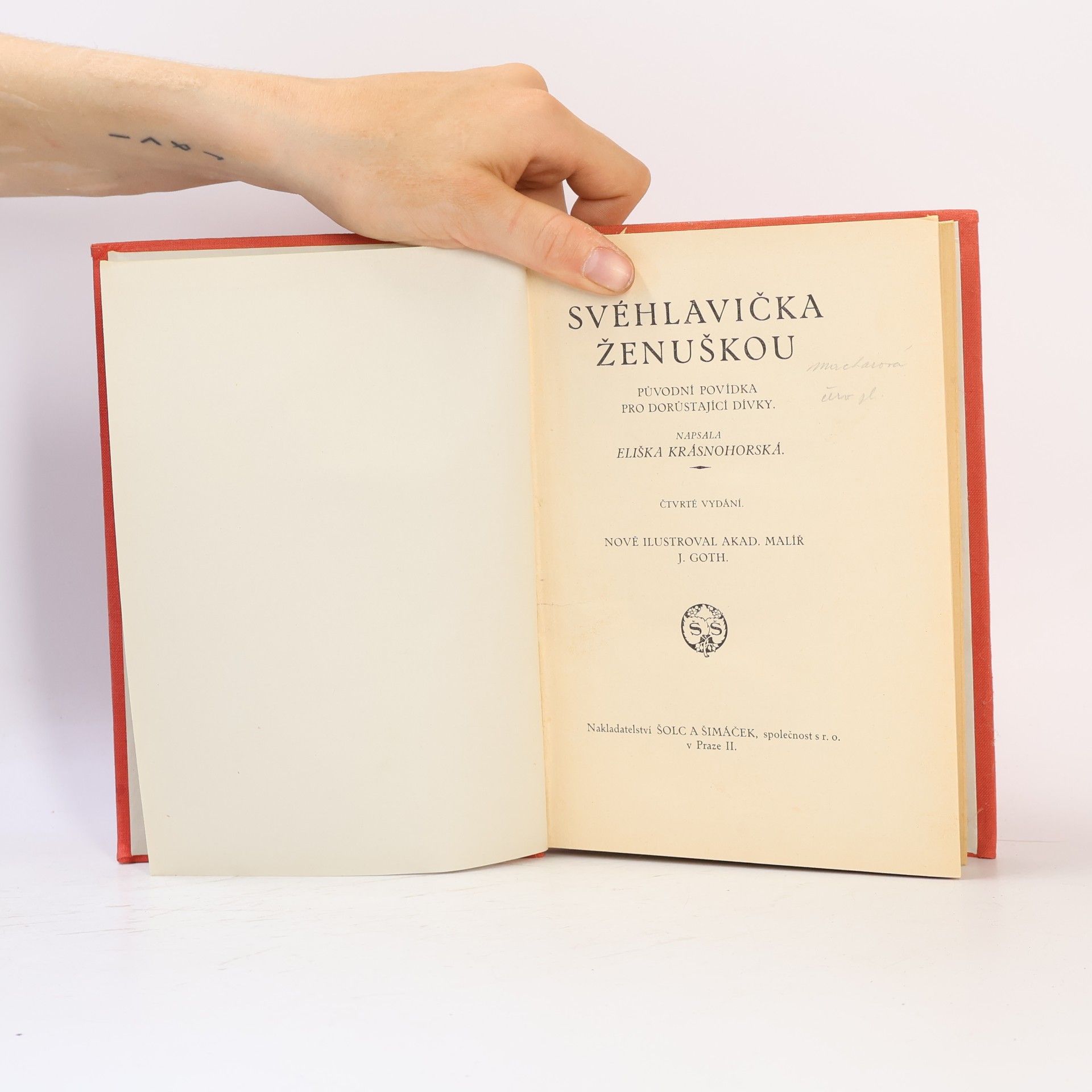 Eliška Krásnohorská Svéhlavička ženuškou