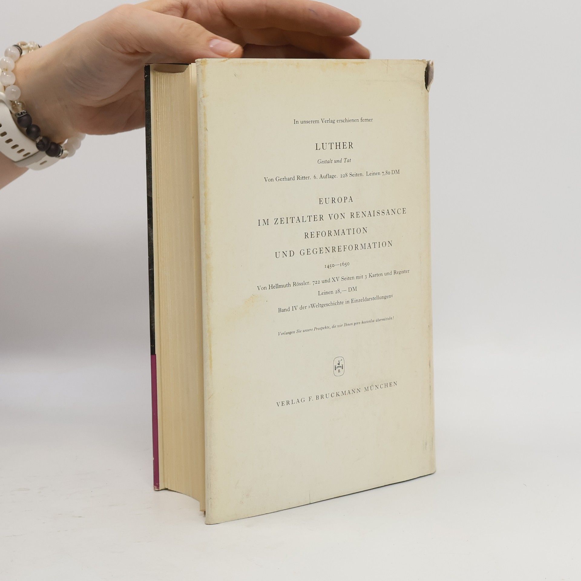 Karl Brandi Reformation und Gegenreformation