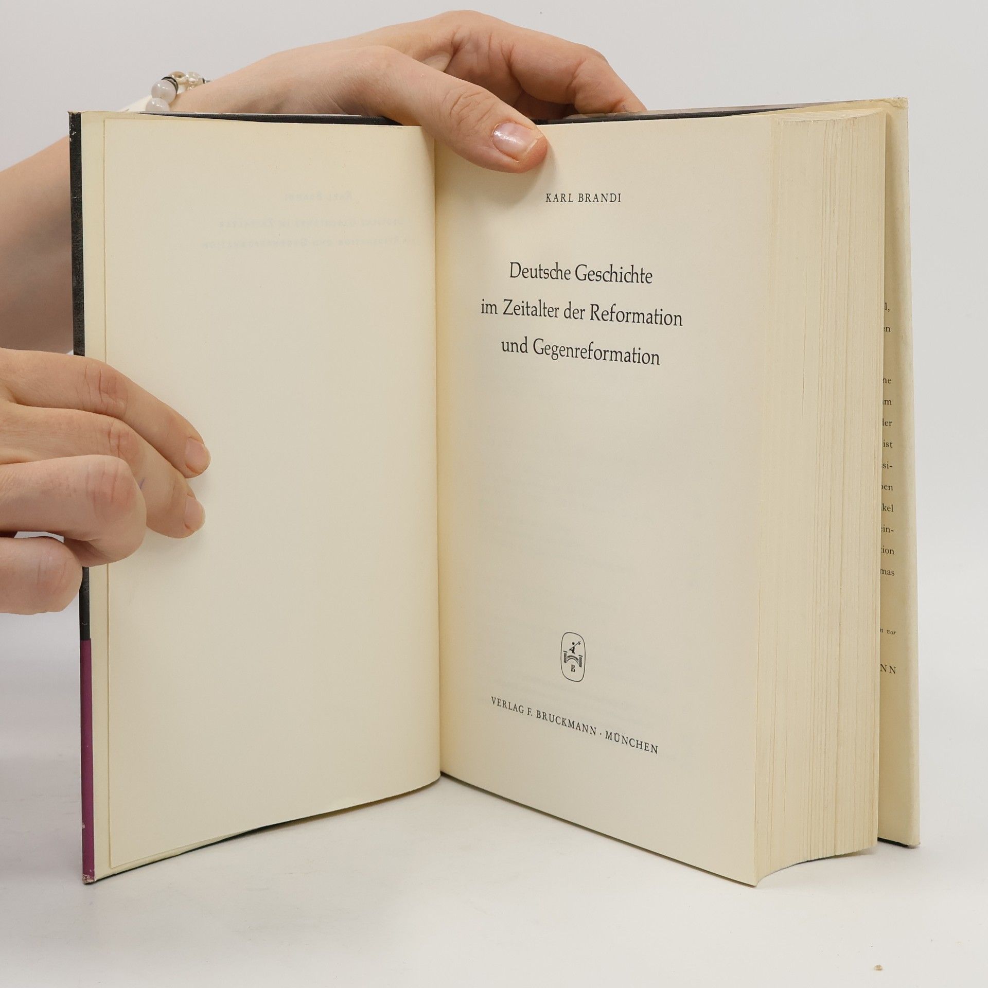 Karl Brandi Reformation und Gegenreformation