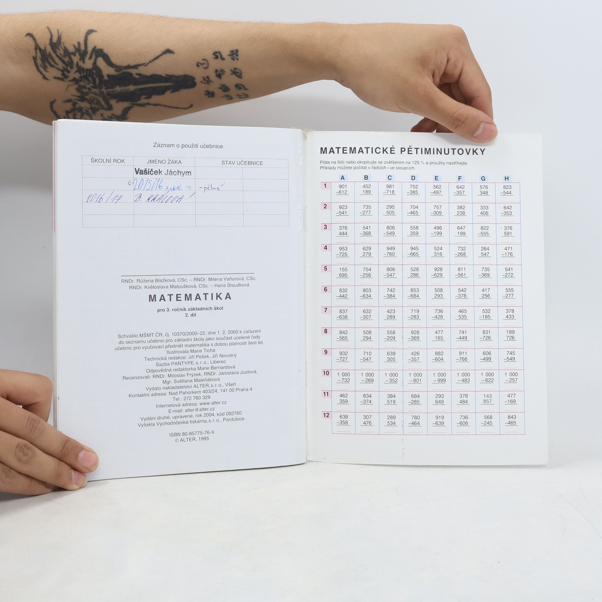 Růžena Blažková Matematika pro 3. ročník základních škol. Díl 2
