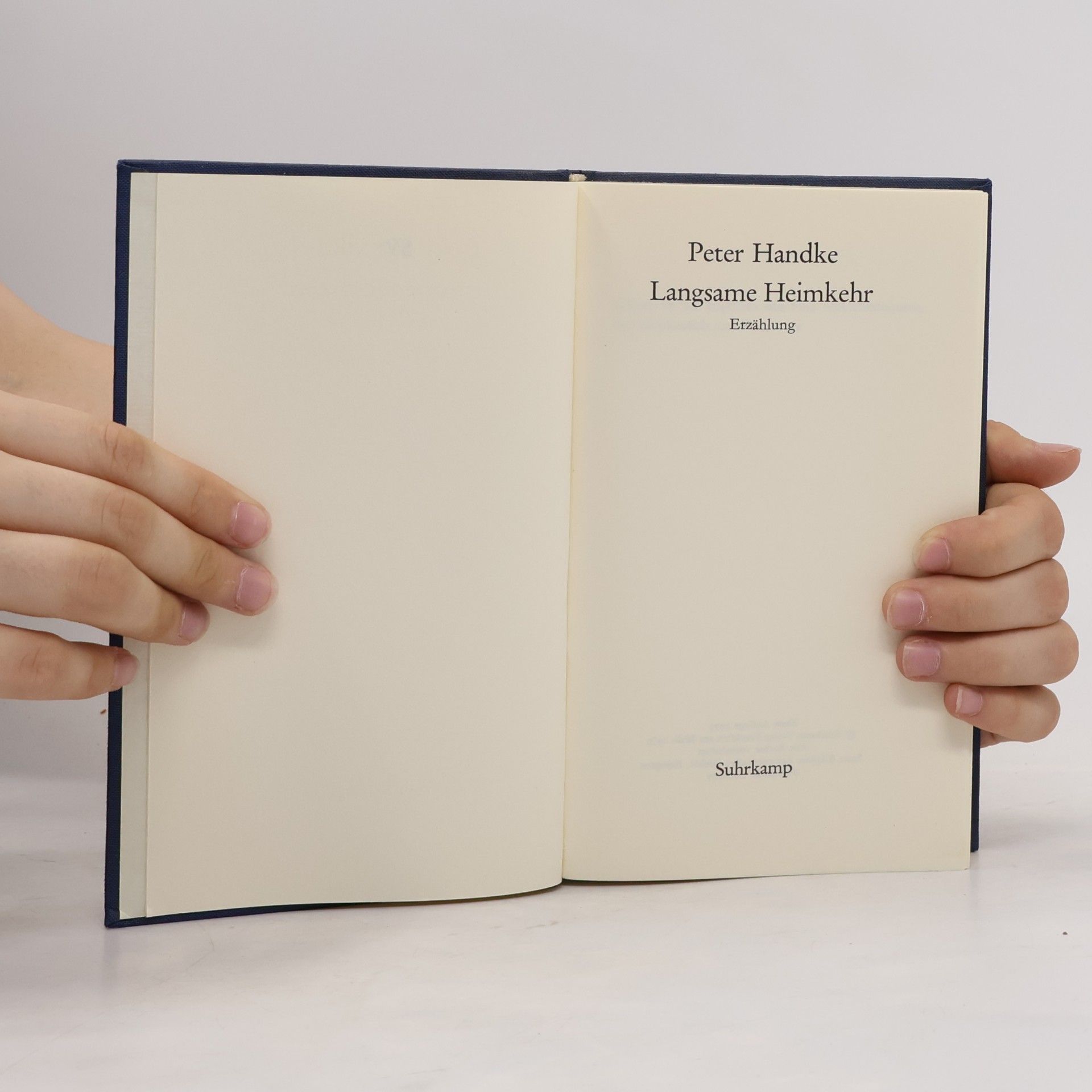 Peter Handke Langsame Heimkehr