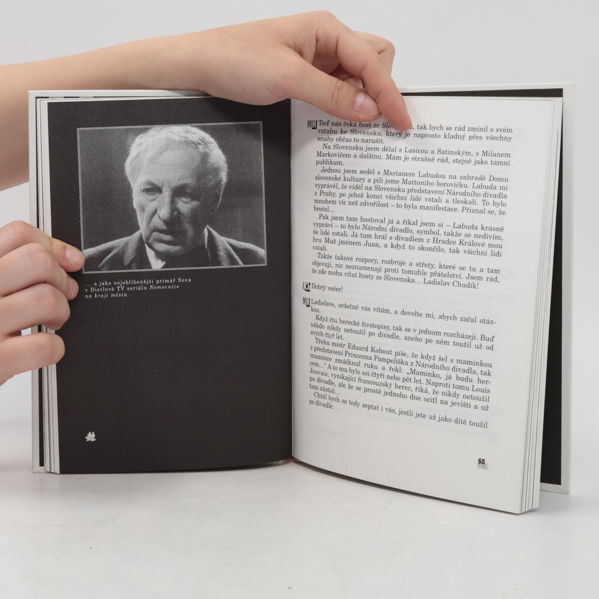Miroslav Horníček Miroslav Horníček v Hovorech H z Paláce K