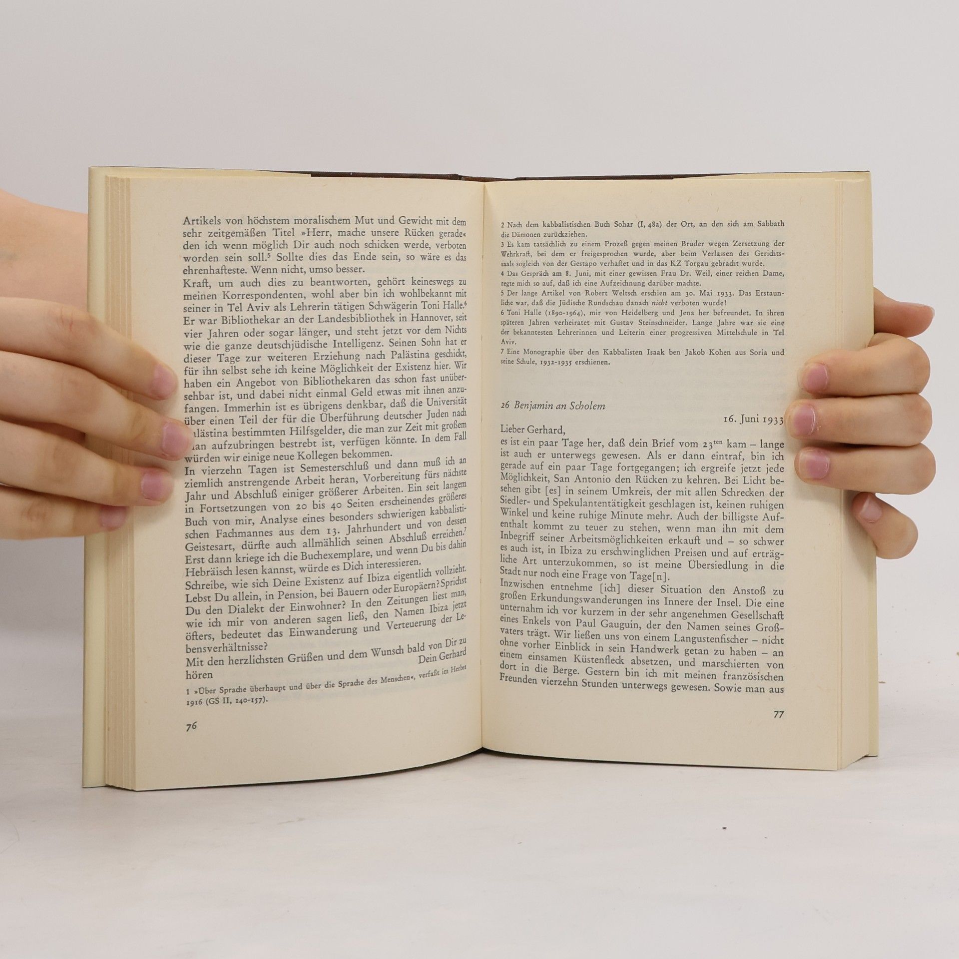 Autorenkollektiv Walter Benjamin - Gershom Scholem, Briefwechsel 1933-1940