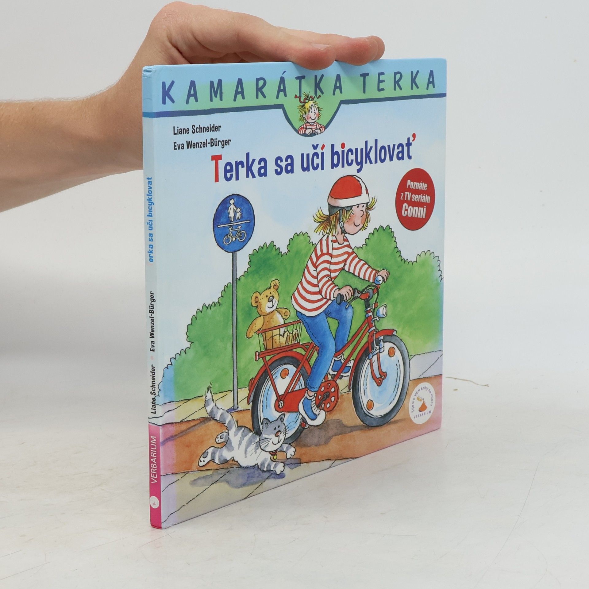 Lianne Schneider Terka sa učí byciklovať