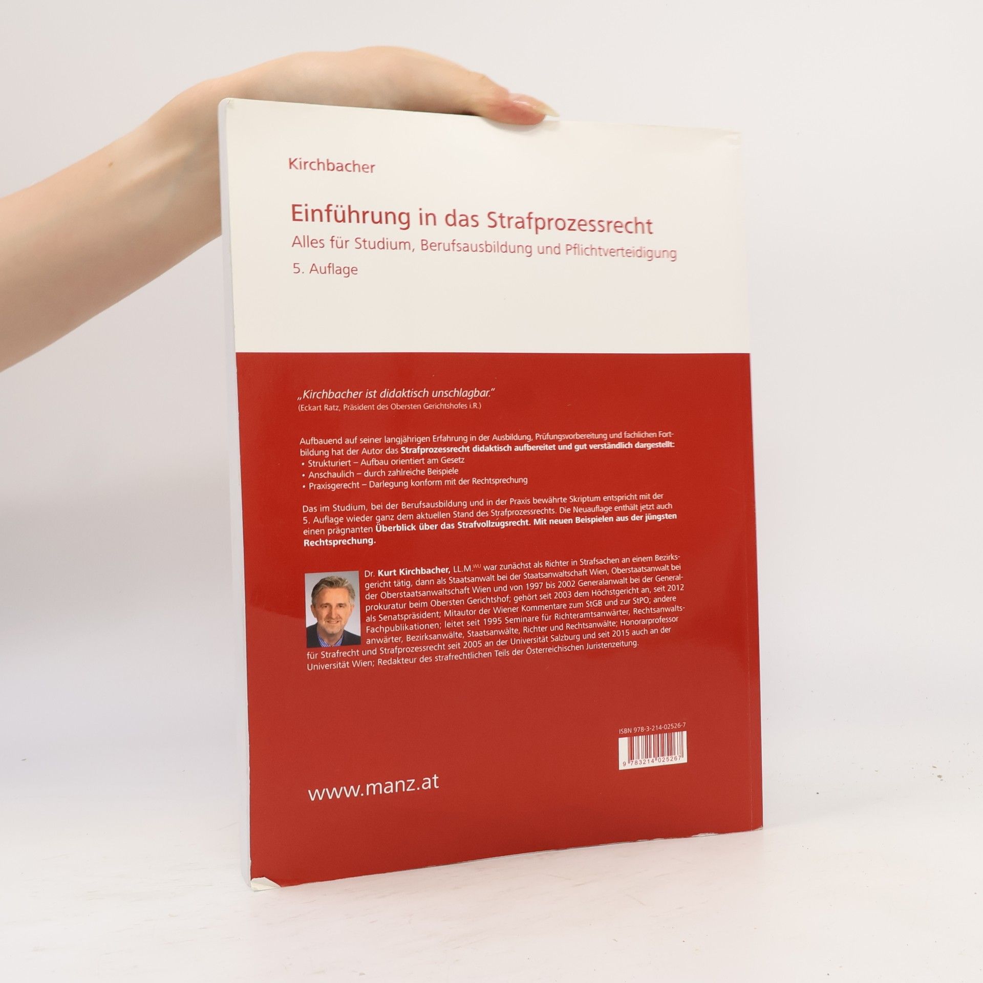 Kurt Kirchbacher Skriptum: Einführung in das Strafprozessrecht