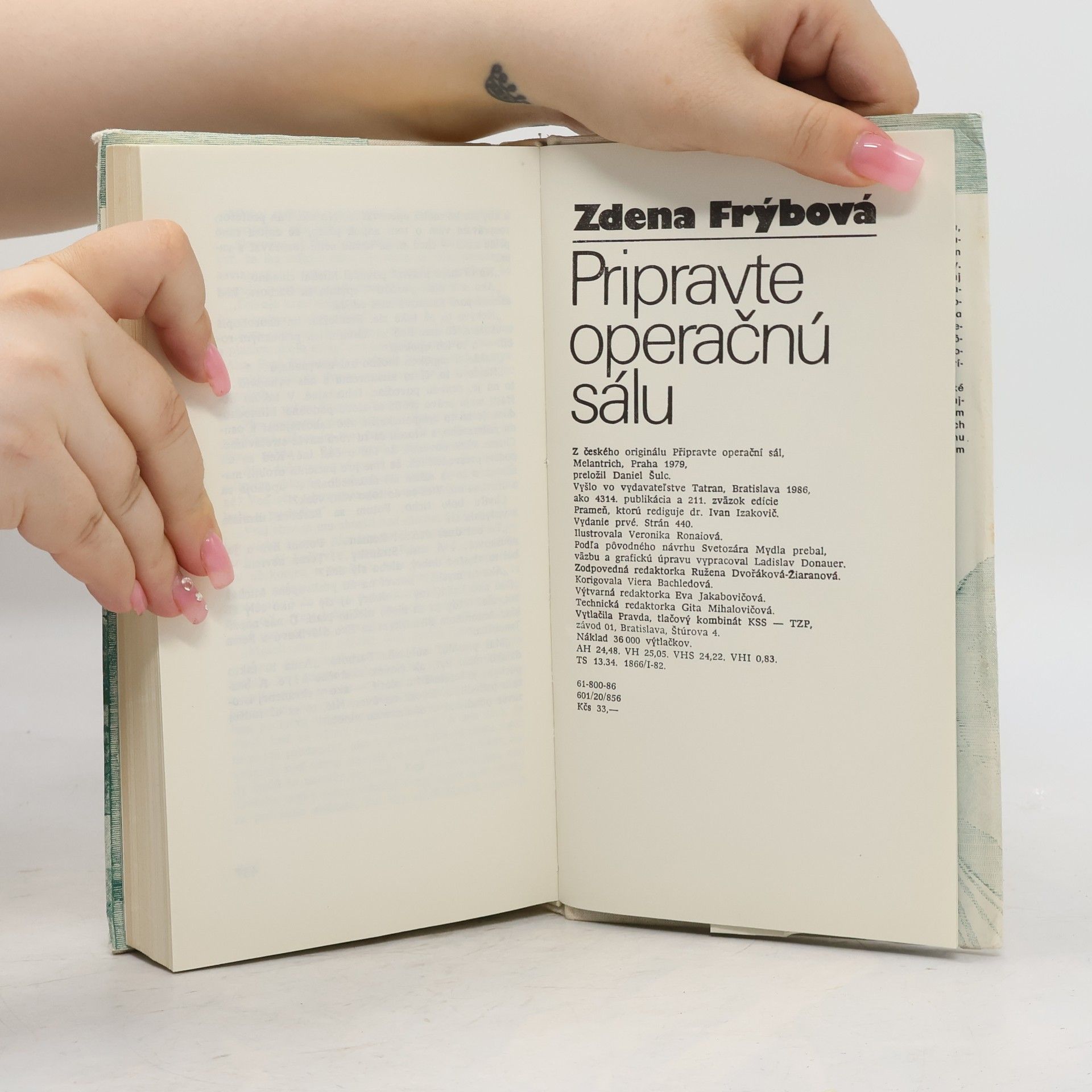 Zdena Frýbová Pripravte operačnú sálu