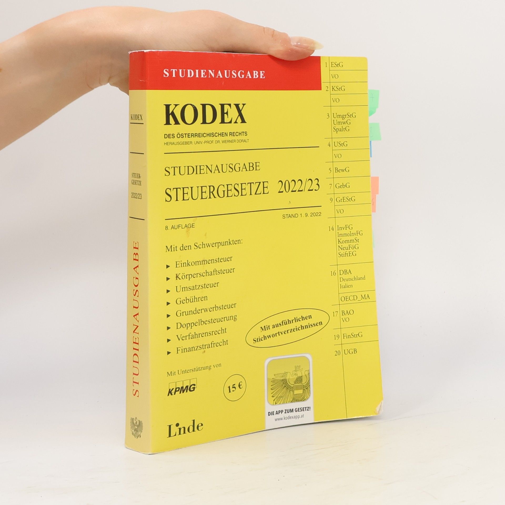 Werner Doralt Kodex des Österreichischen Rechts - 2022/23: Kodex Studienausgabe Steuergesetze 2022/23