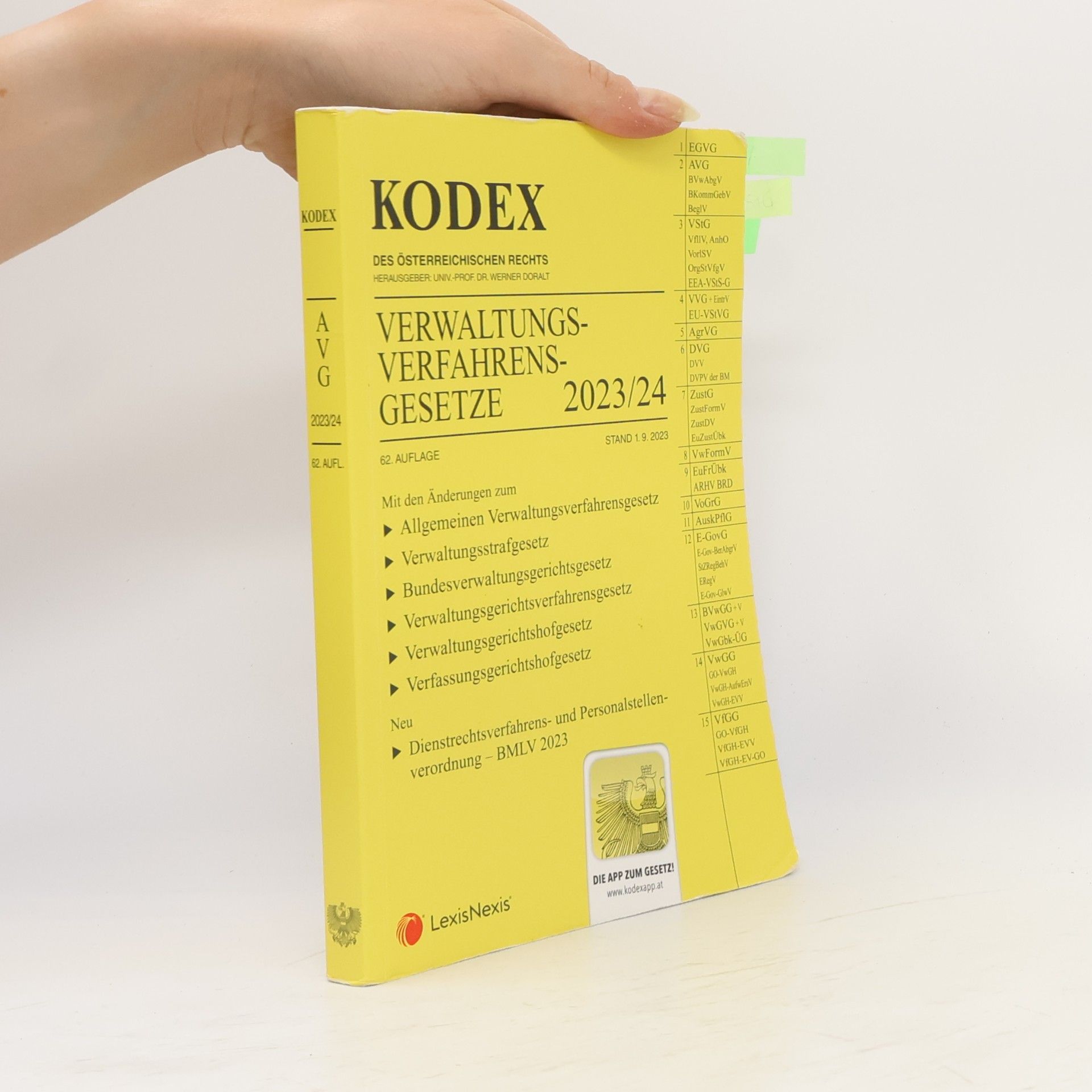 Werner Doralt Kodex Verwaltungsverfahrensgesetze 2023/24