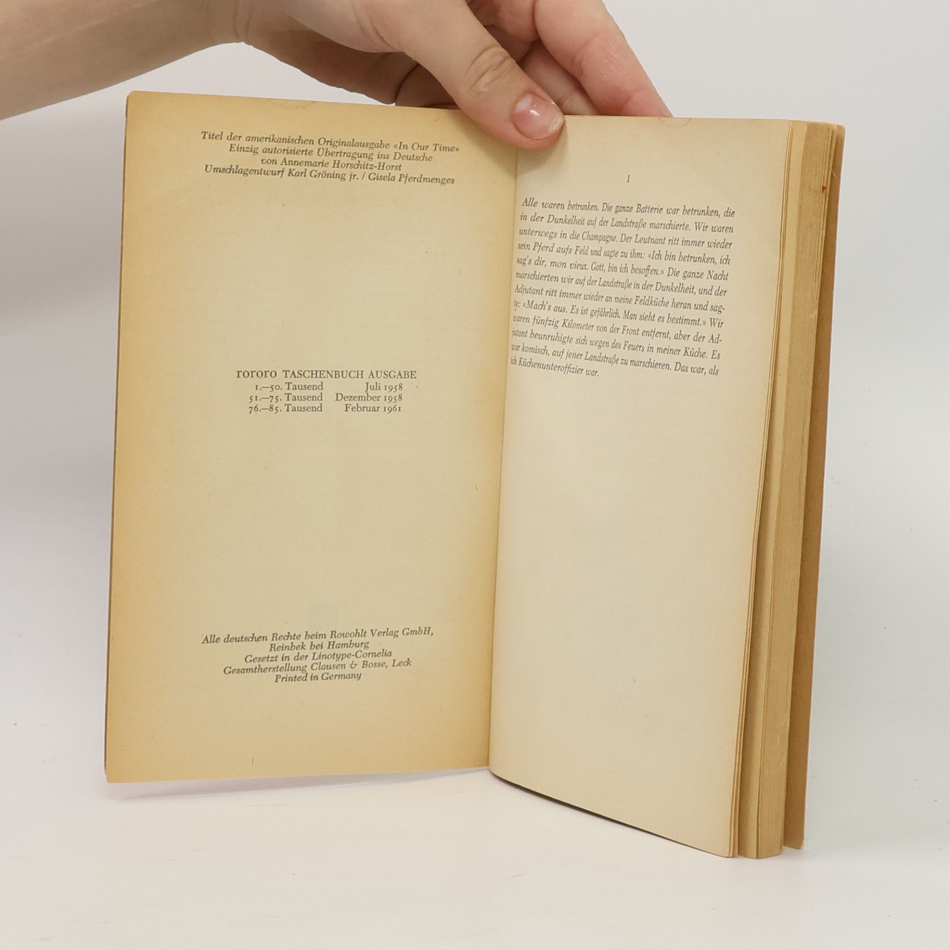 Ernest Hemingway In unserer Zeit