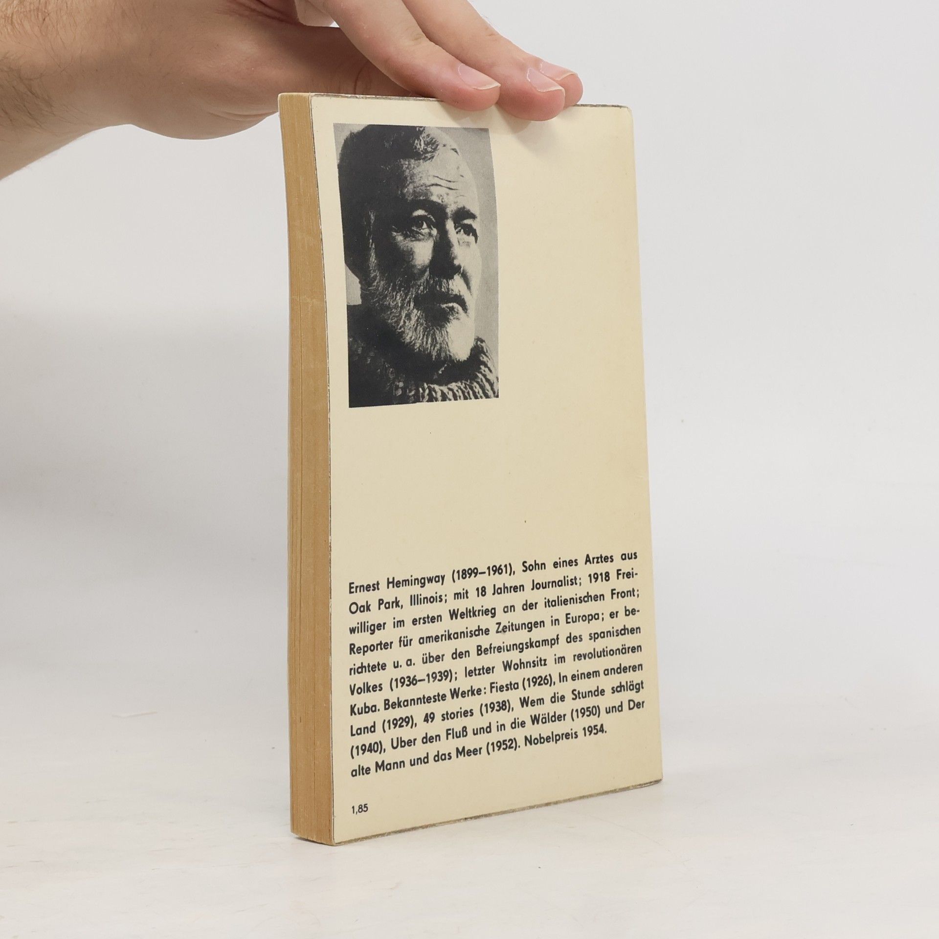 Ernest Hemingway Männer ohne Frauen