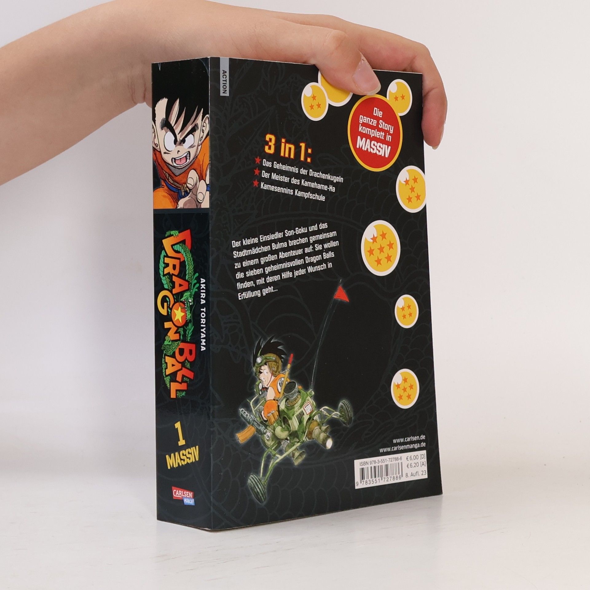 Akira Toriyama Dragon Ball Massiv 1 (3in1): Das Geheimnis der Drachenkugeln. Der Meister des Kamehame-Ha. Kamesennins Kampfschule