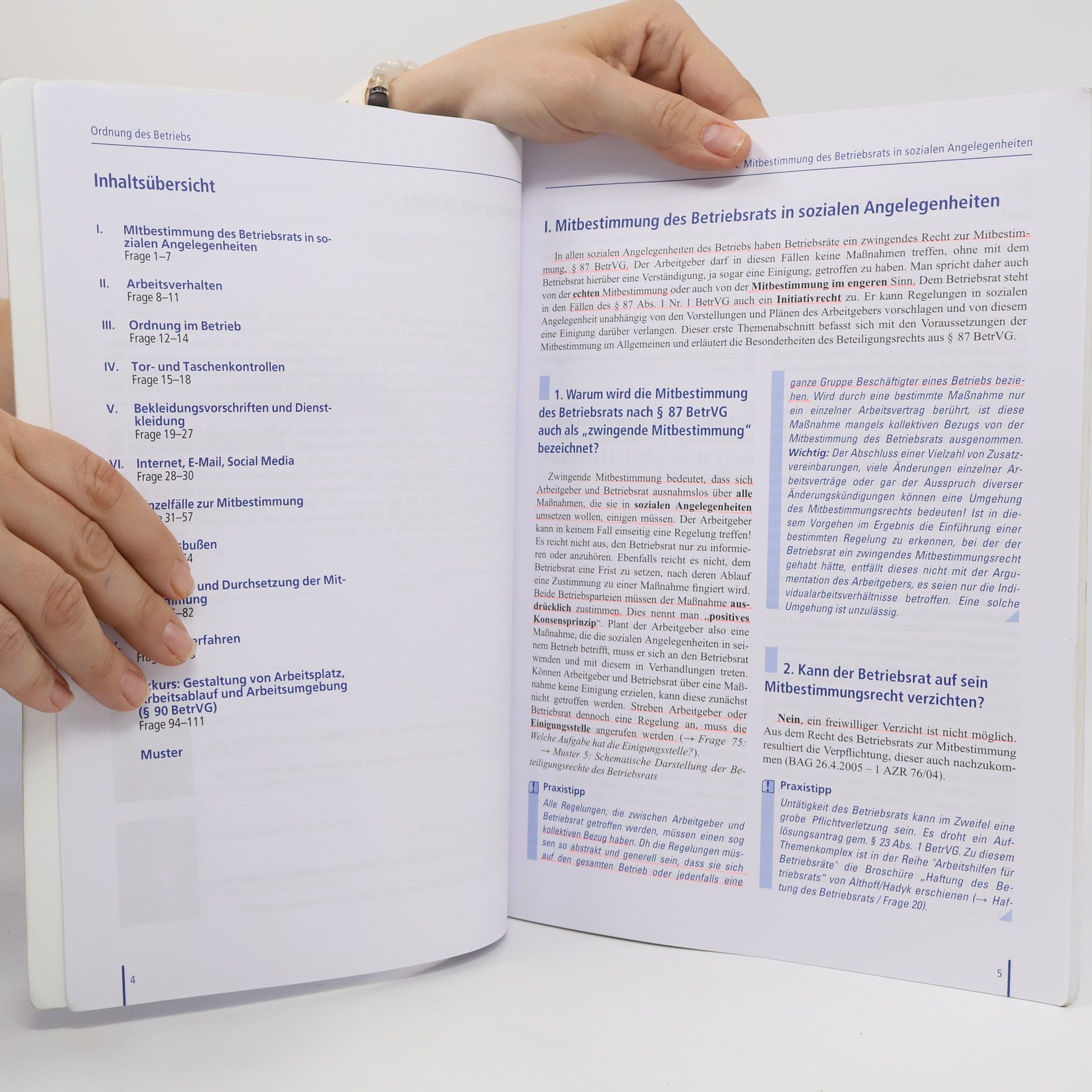Autorenkollektiv Antworten für die Praxis. Praktische Tipps zur Mitbestimmung in sozialen Angelegenheiten