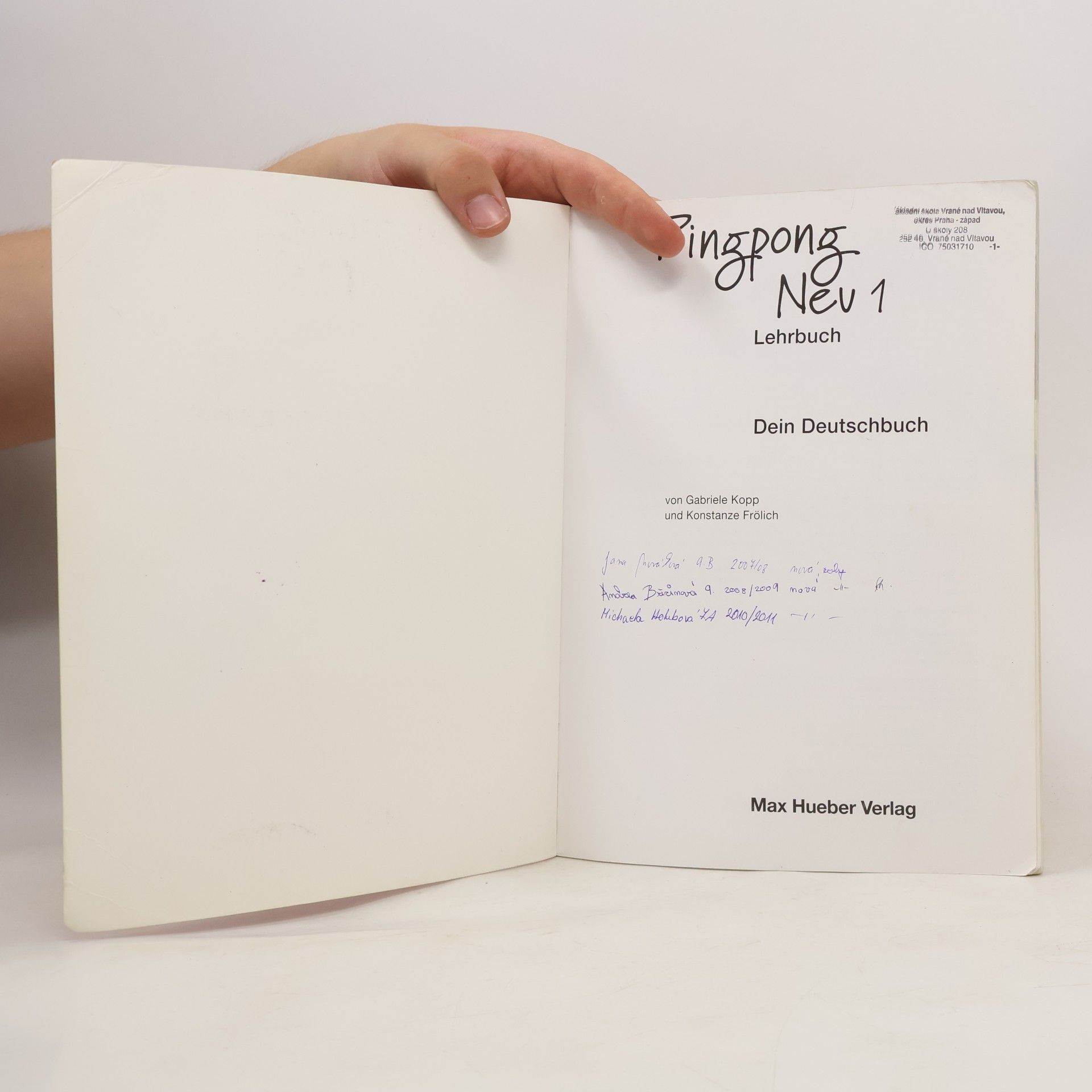 Gabriele Kopp Pingpong Neu 1: dein Deutschbuch ; Lehrbuch