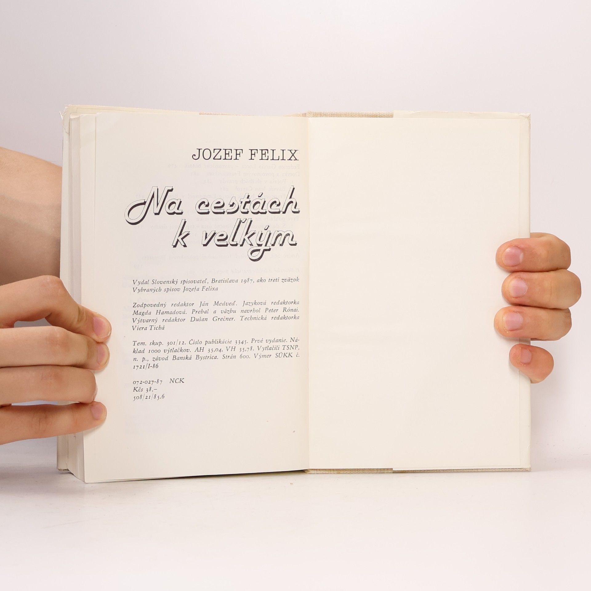 Jozef Felix Na cestách k veľkým