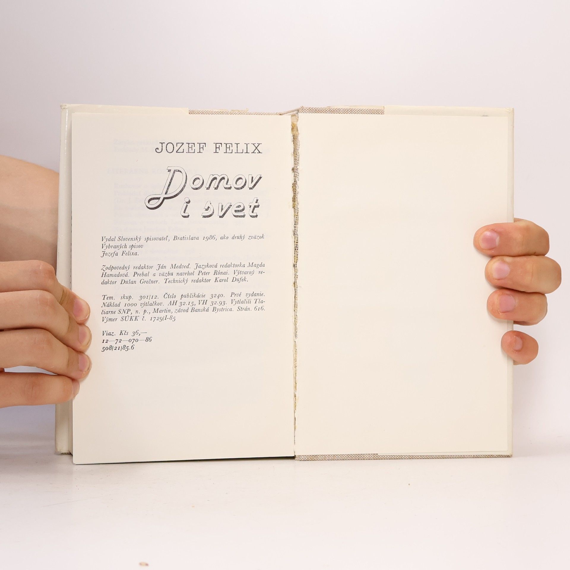 Jozef Felix Domov i svet