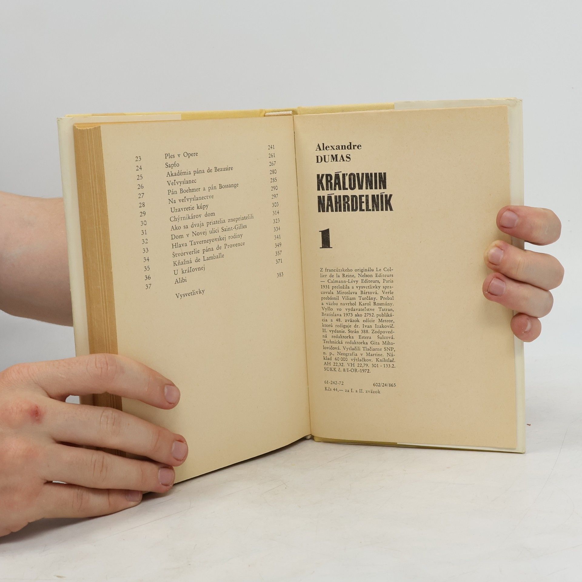 Alexandre Dumas der Ältere Kráľovnin náhrdelník 1