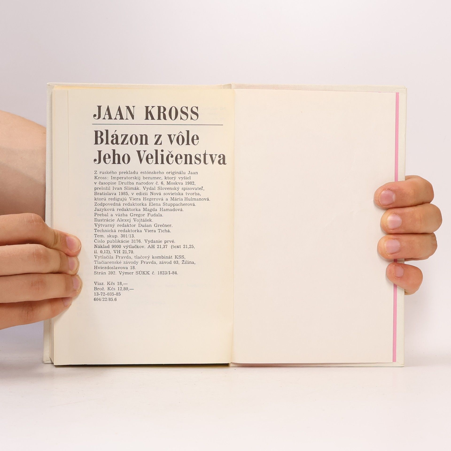 Jaan Kross Blázon z vôle Jeho Veličenstva