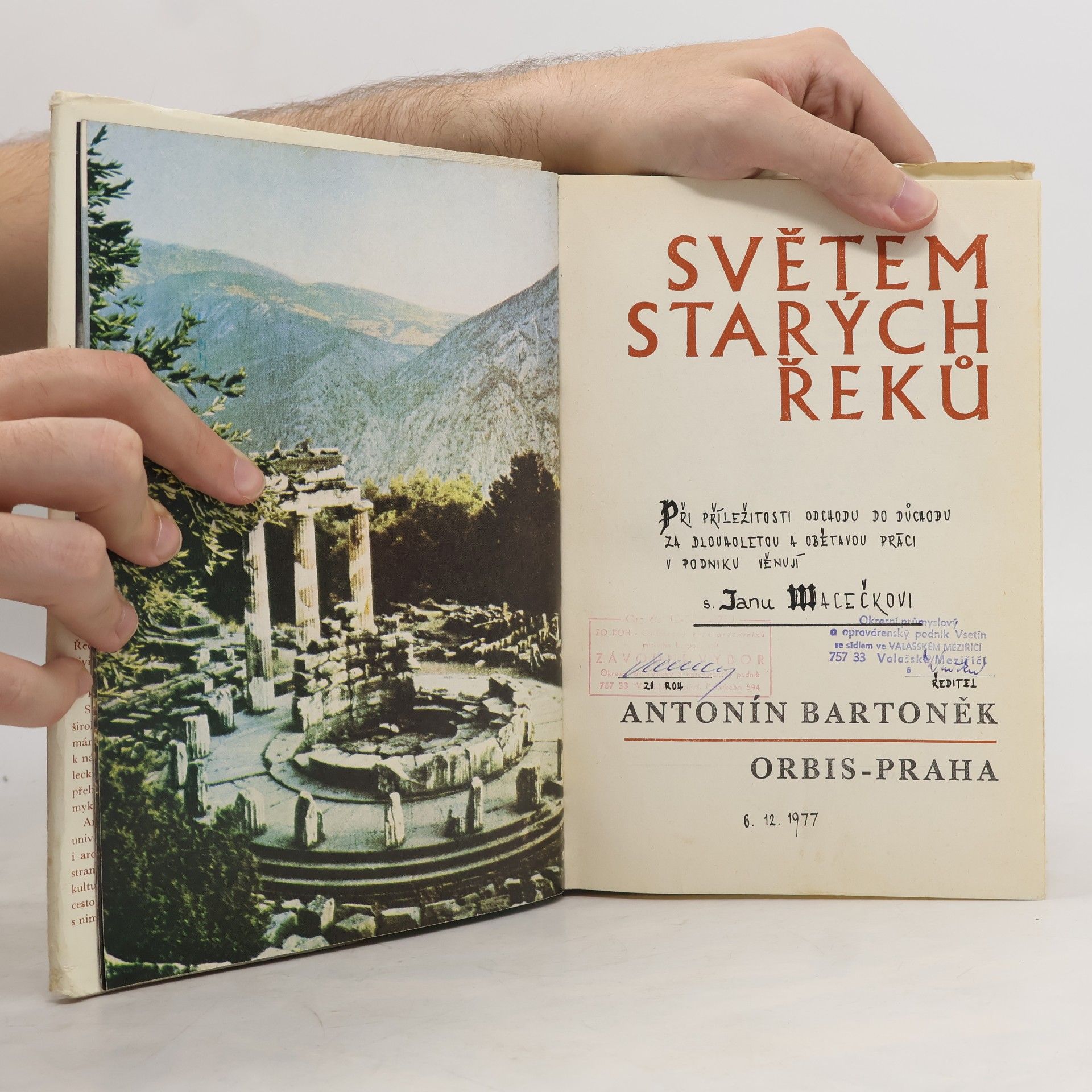 Antonín Bartoněk Světem starých Řeků