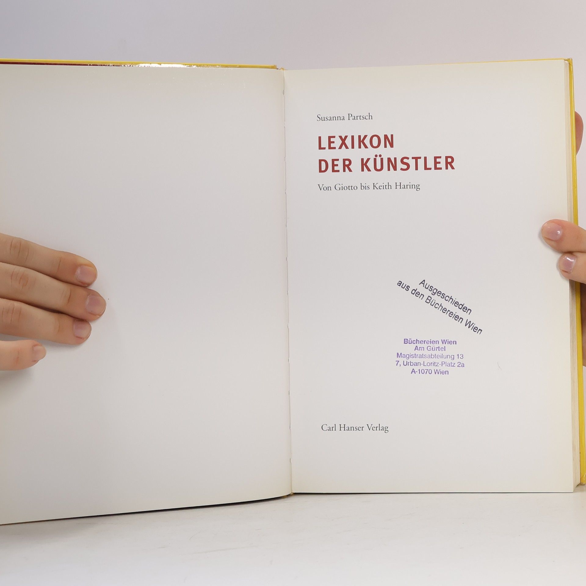 Susanna Partsch Lexikon der Künstler
