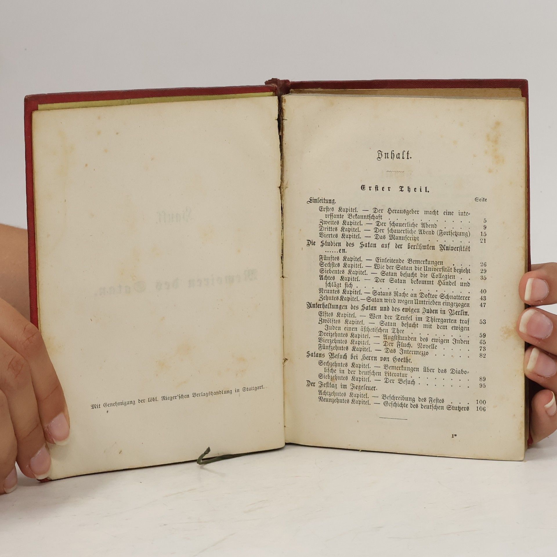 Wilhelm Hauff Mittheilungen aus den Memoiren des Satan