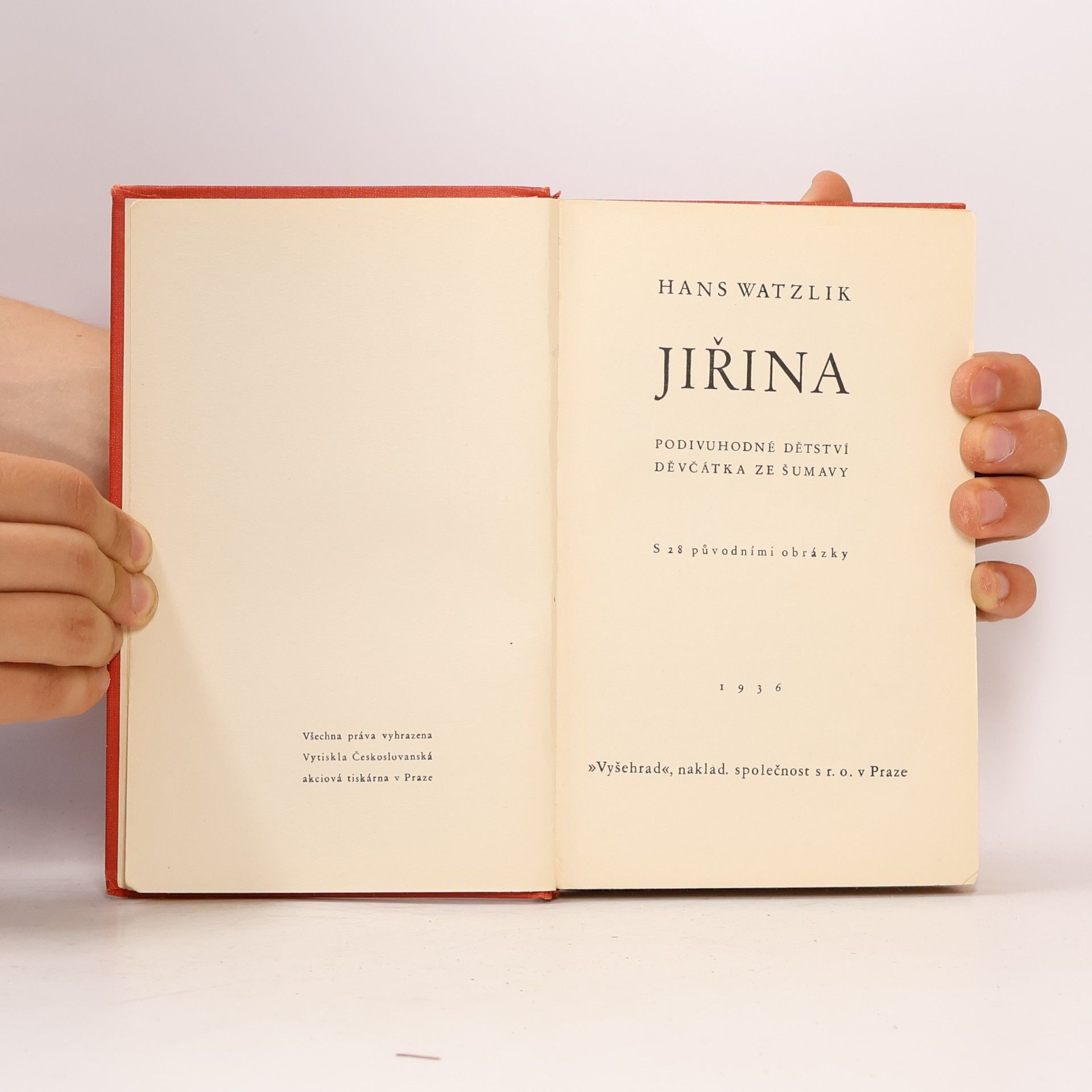 Hans Watzlik Jiřina - Podivuhodné dětství děvčátka ze Šumavy
