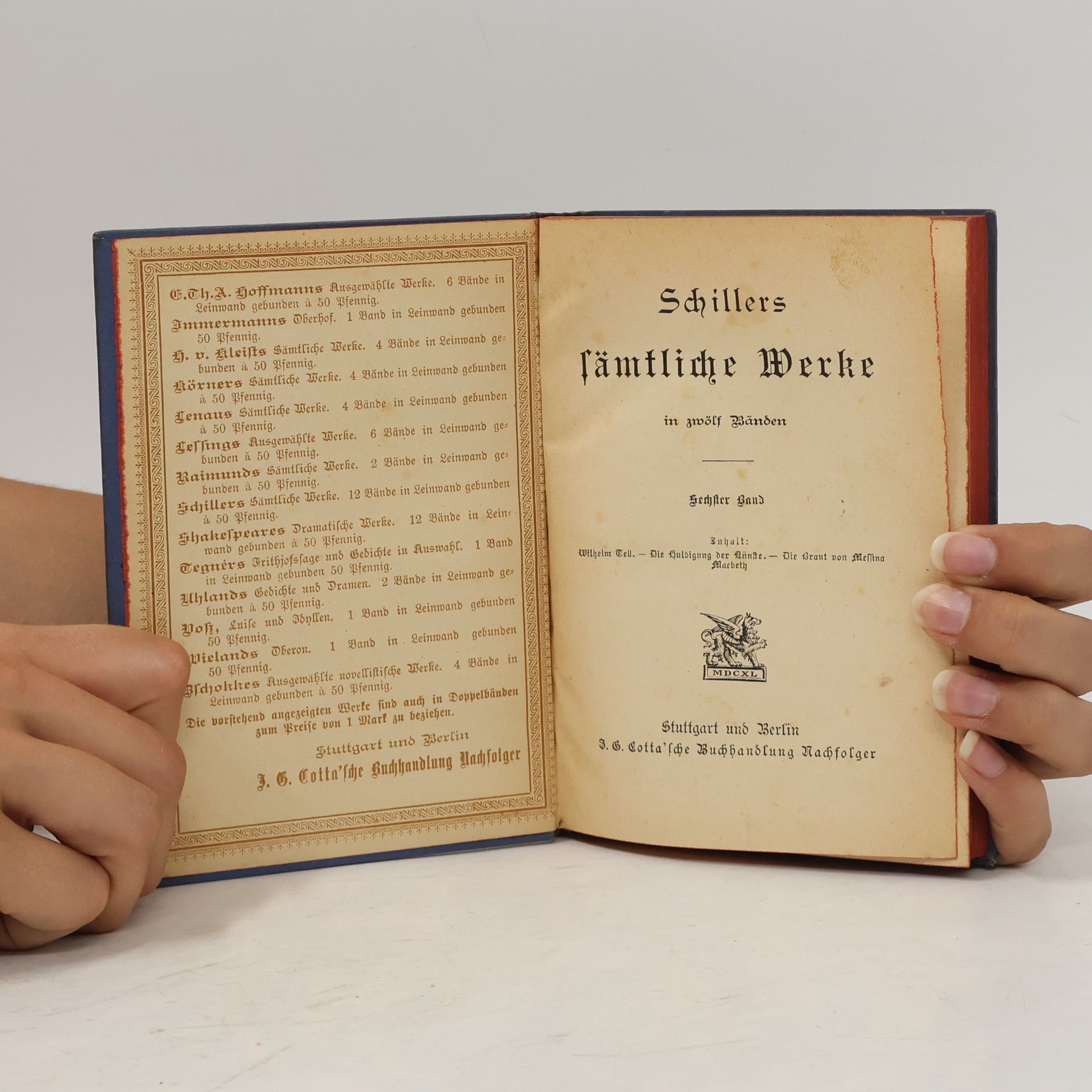 Friedrich Schiller Schillers Sämtliche Werke 6
