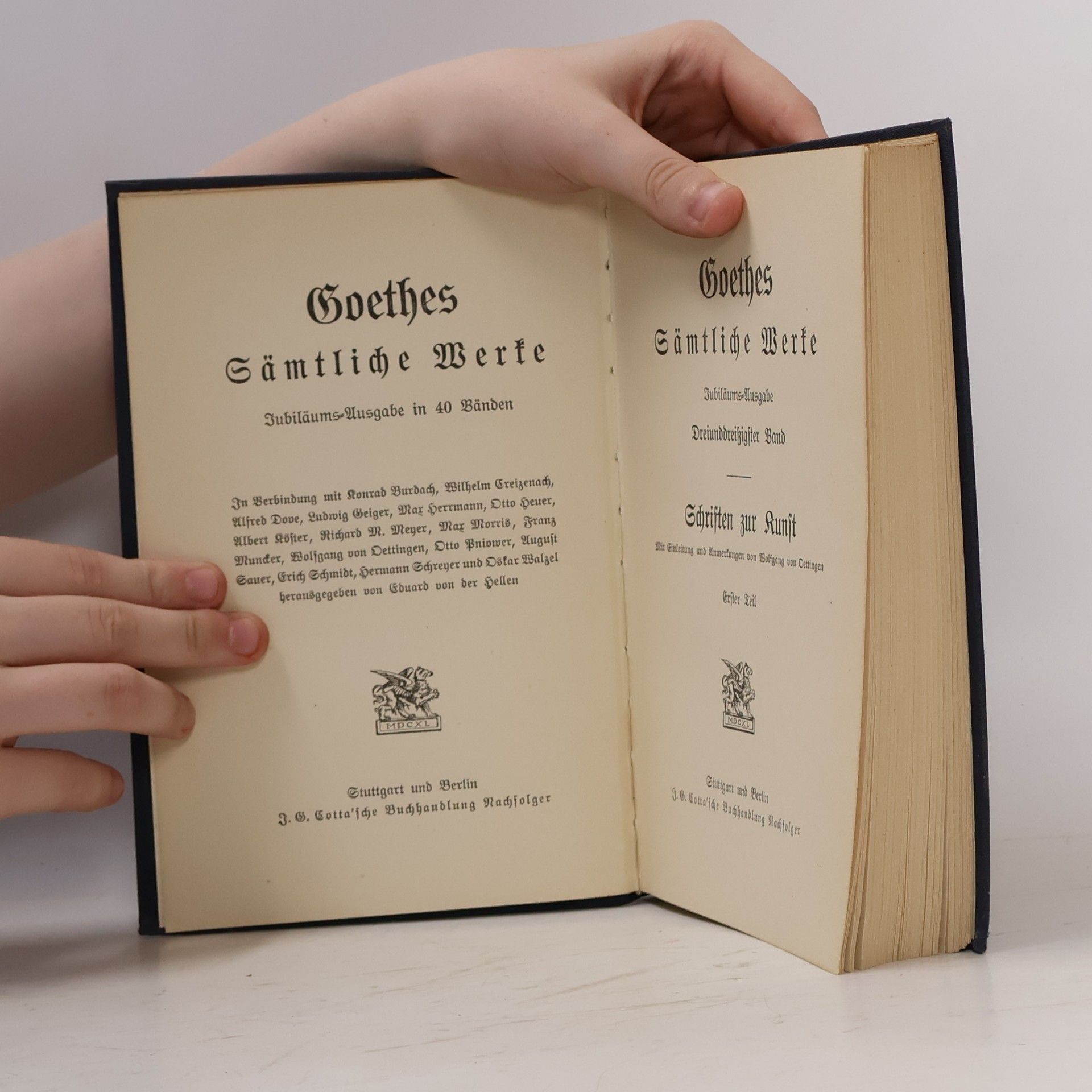 Johann Wolfgang von Goethe Goethes Sämtliche Werke 33