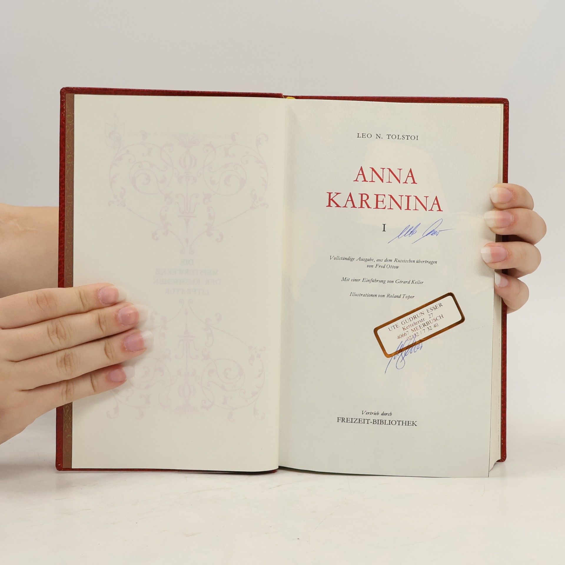 Lew Nikolajewitsch Tolstoi Anna Karenina I.