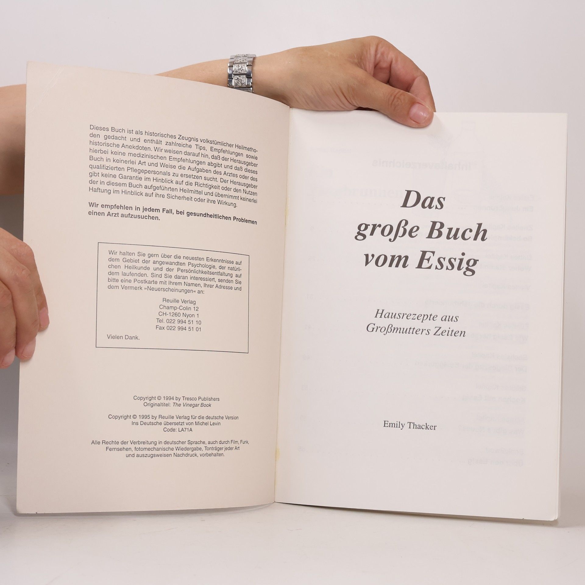 Emily Thacker Das große Buch vom Essig