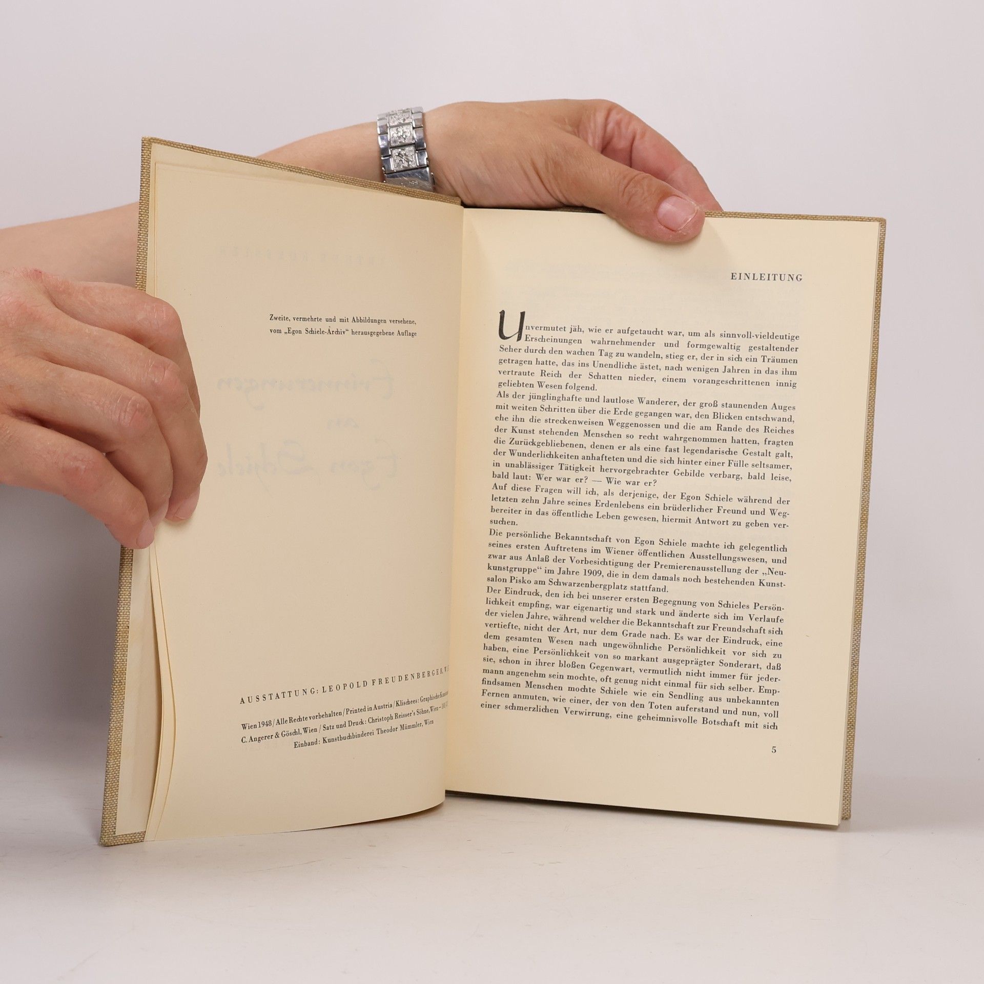 Arthur Roessler Erinnerungen an Egon Schiele