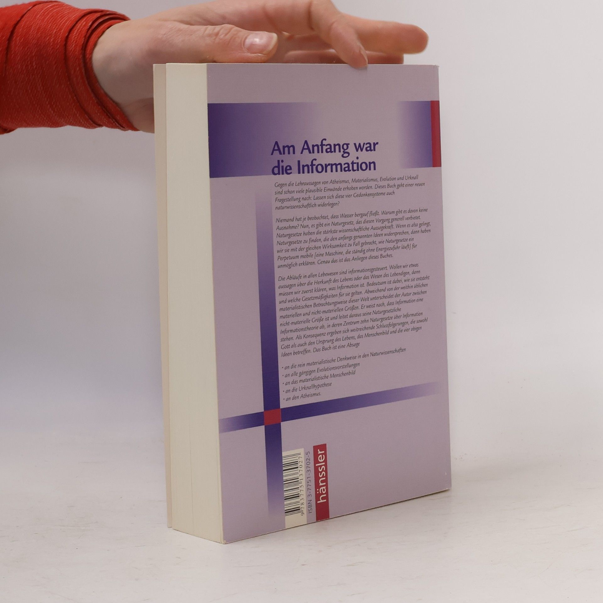 Werner Gitt Am Anfang war die Information