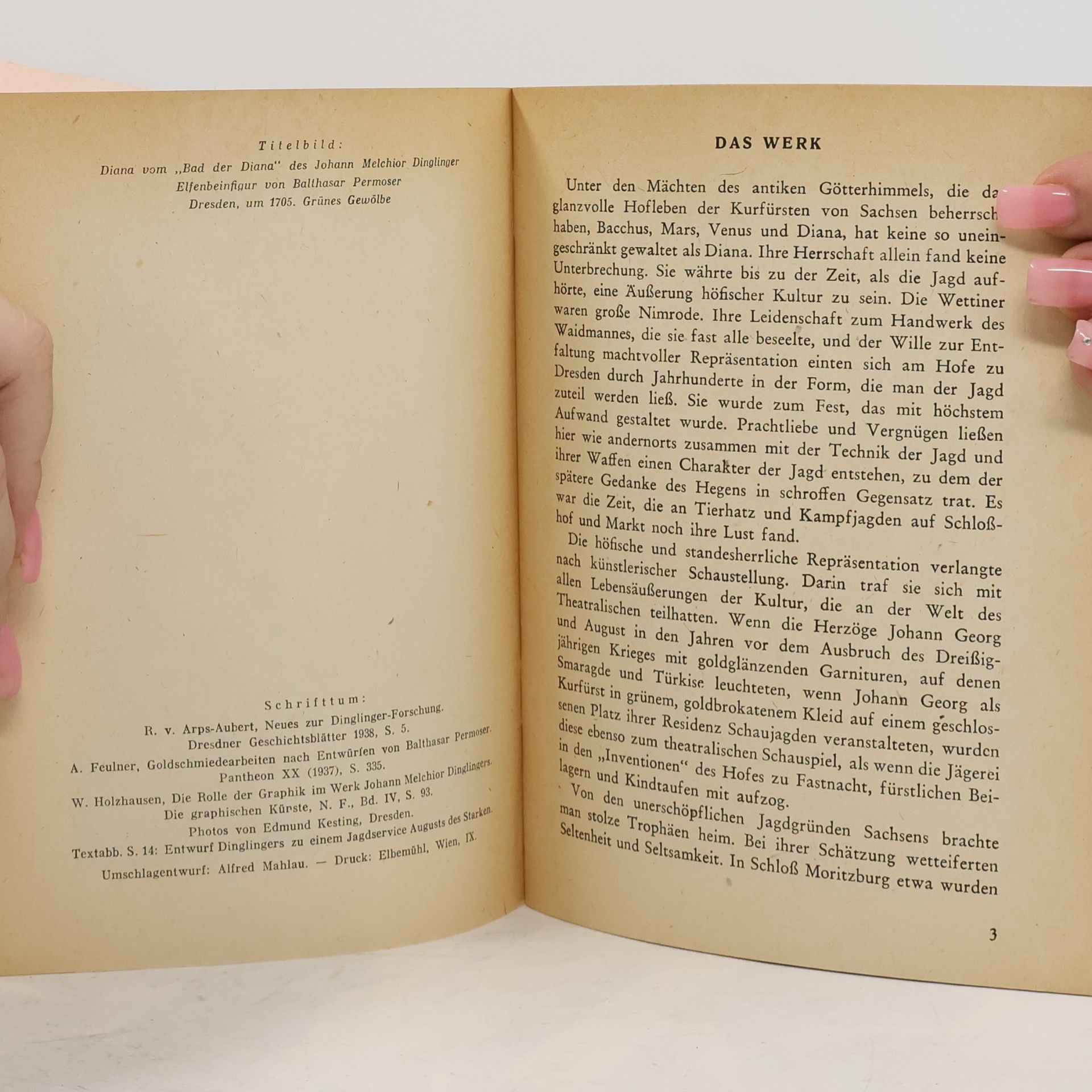 Collectif d'auteurs Das Bad der Diana von Johann Melchior Dinglinger