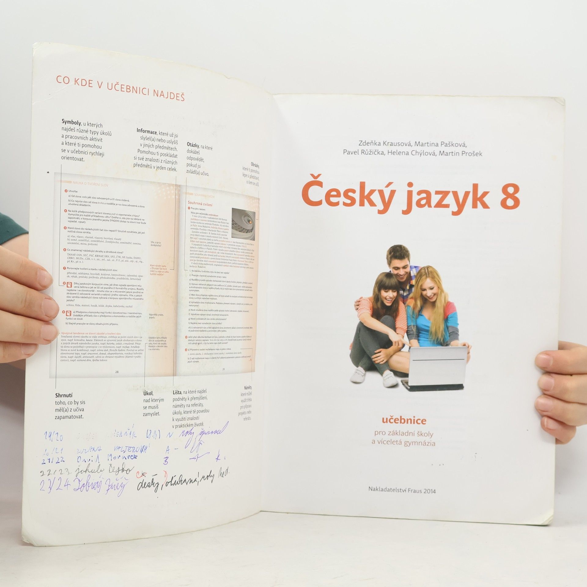 Zdeňka Krausová Český jazyk 8, učebnice: pro základní školy a víceletá gymnázia