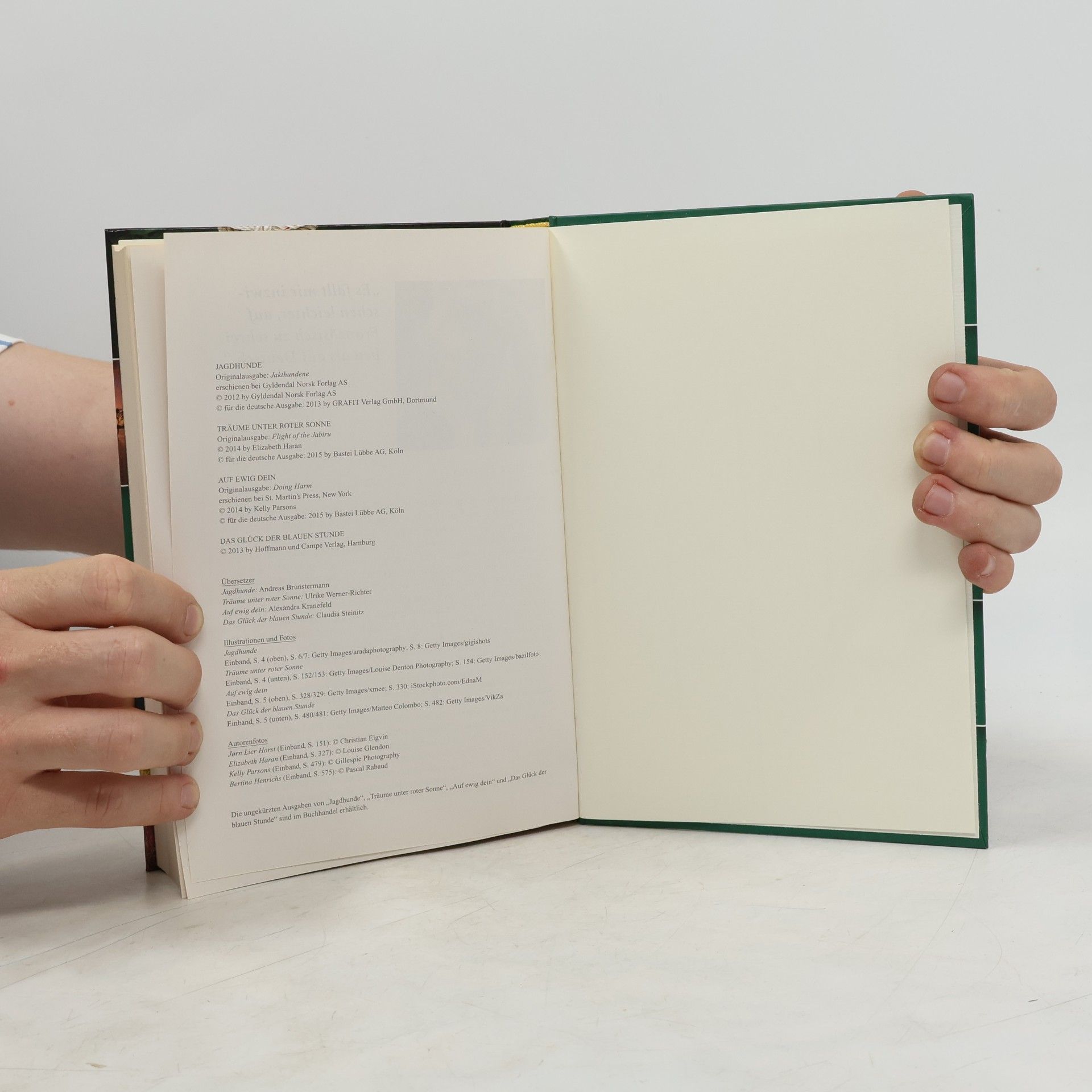 Autorenkollektiv Reader's Digest Auswahlbücher: Jagdhunde. Träume unter roter Sonne. Auf ewig dein. Das Glück der blaeun Stunde.