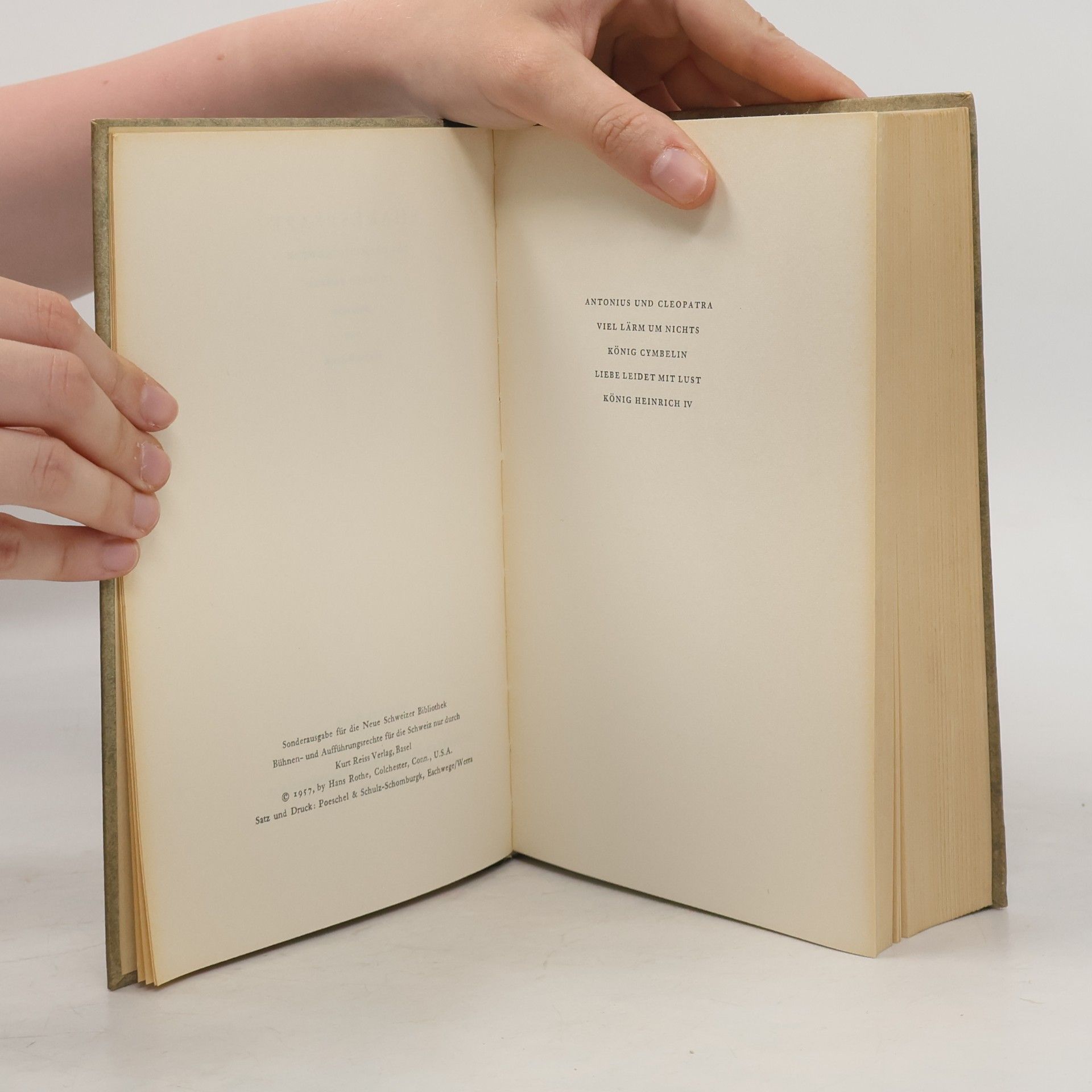 William Shakespeare Shakespeares Werke IV