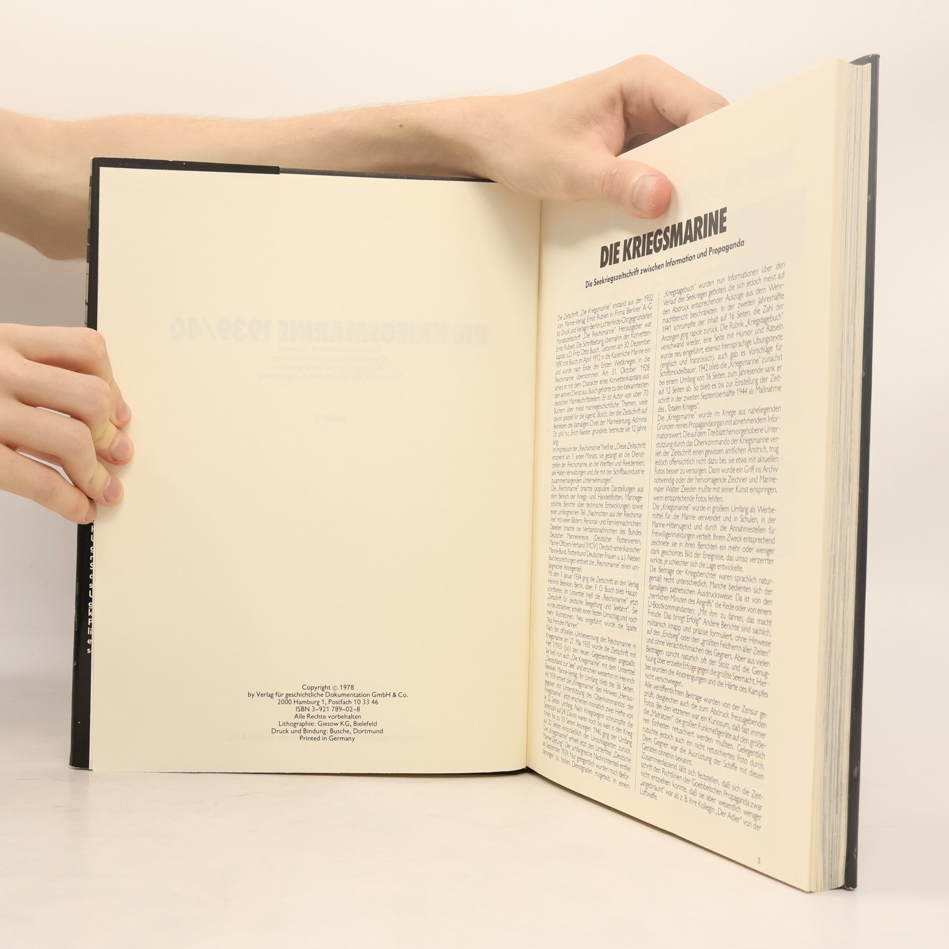 Autorenkollektiv Die Kriegsmarine. Deutsche Marine: Zeitung