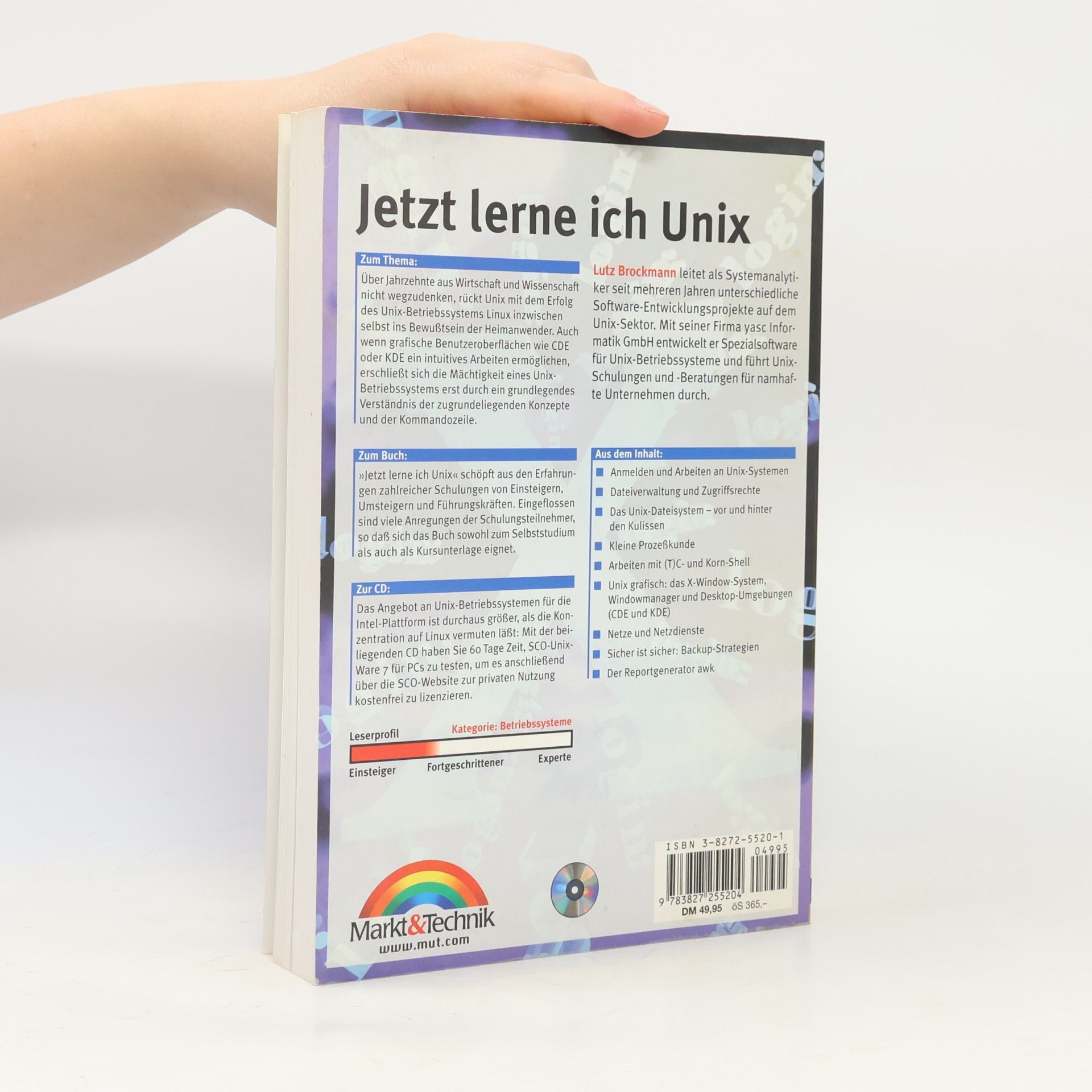 Lutz Brockmann Jetzt lerne ich Unix