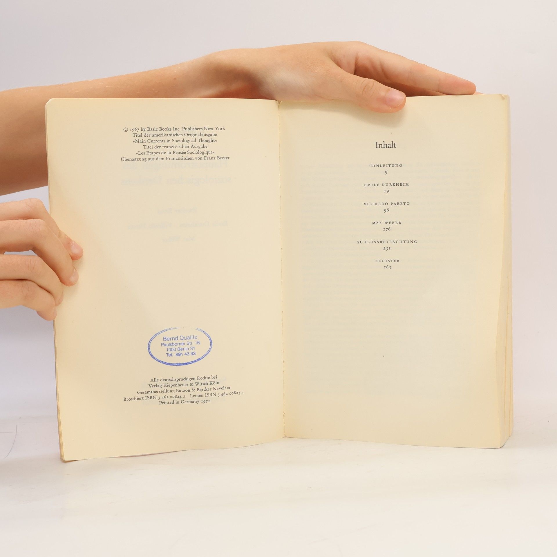 Raymond Aron Hauptströmungen des soziologischen Denkens