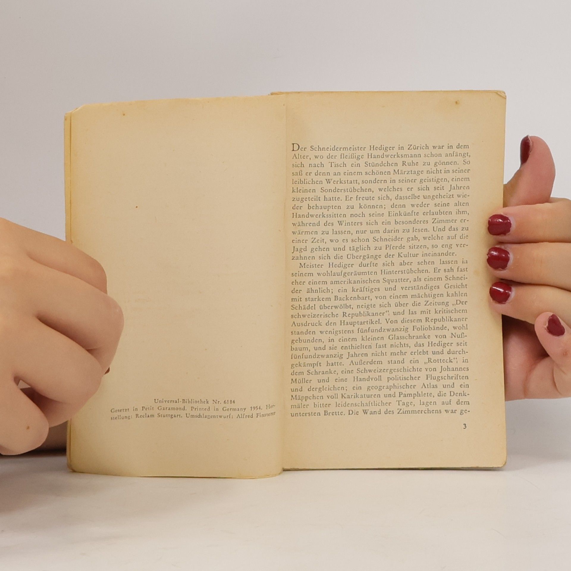 Gottfried Keller Das Fähnlein der sieben Aufrechten