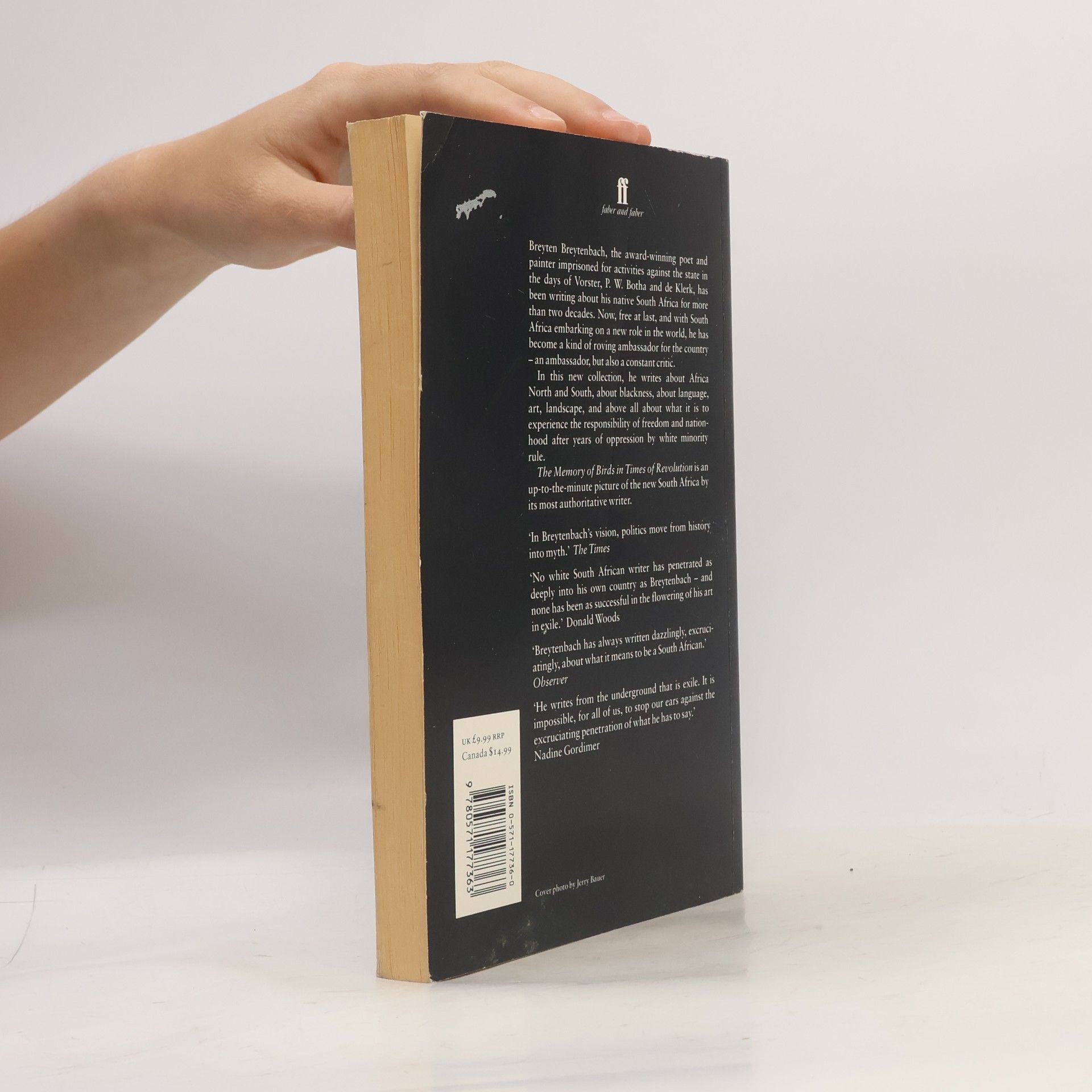 Breyten Breytenbach The Memory of Birds in Times of Revolution